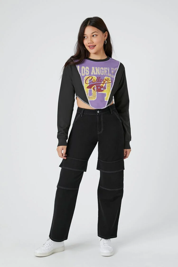 Cropped Los Angeles College Pullover