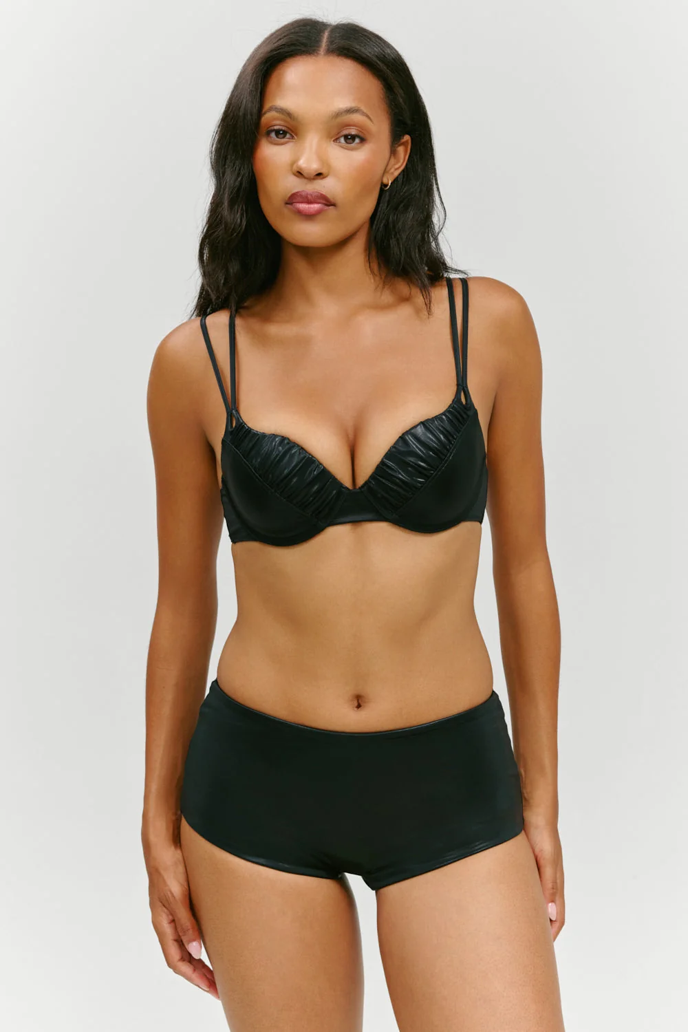 X Khy Zuma Metallic Swim Short - Black Chrome