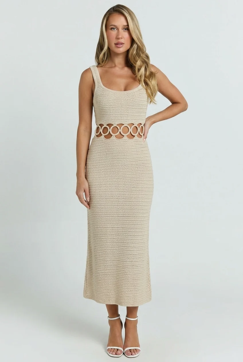 Bali Crochet Midi Dress