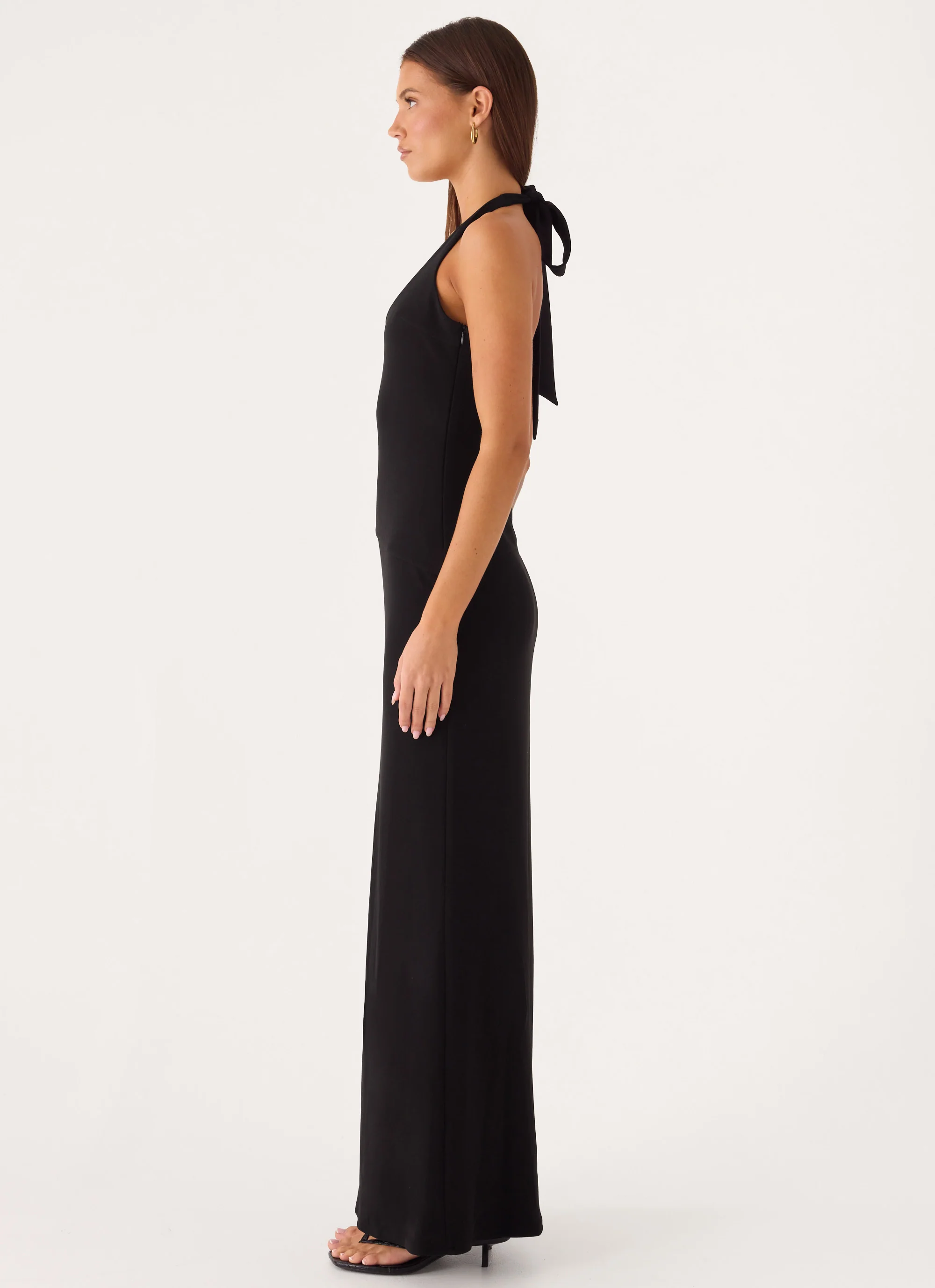 Nardin Maxi Dress - Black - luluinthesky