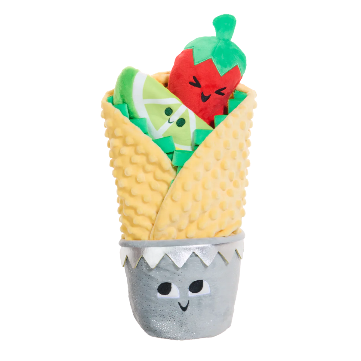Extra-Snuffed Burrito Plush Extra-Large Multi-Part + Enrichment Dog Toy