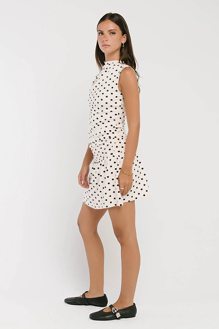 Vera Polka Dot Mini Skirt