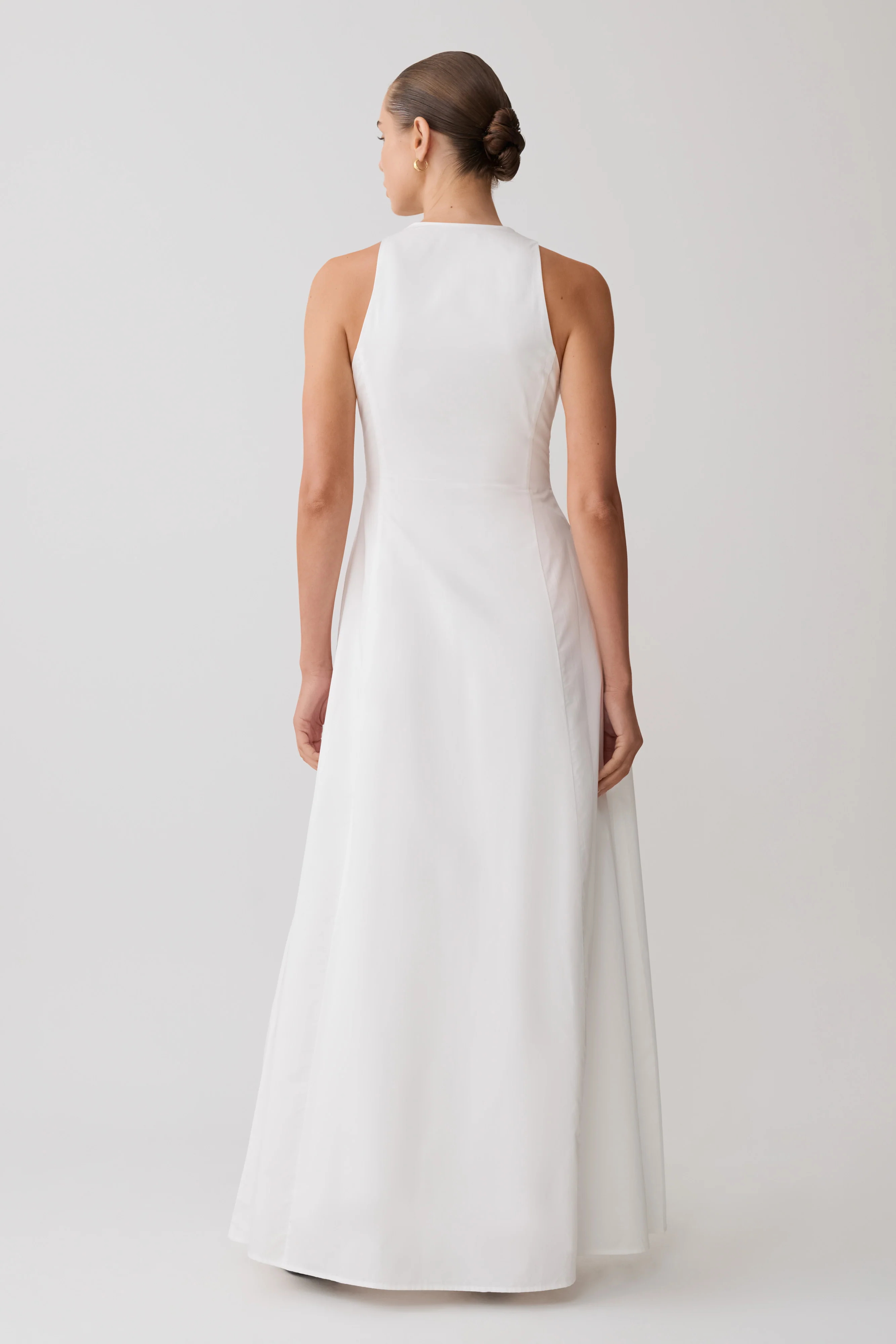 Sienna Button Down Maxi Dress - White
