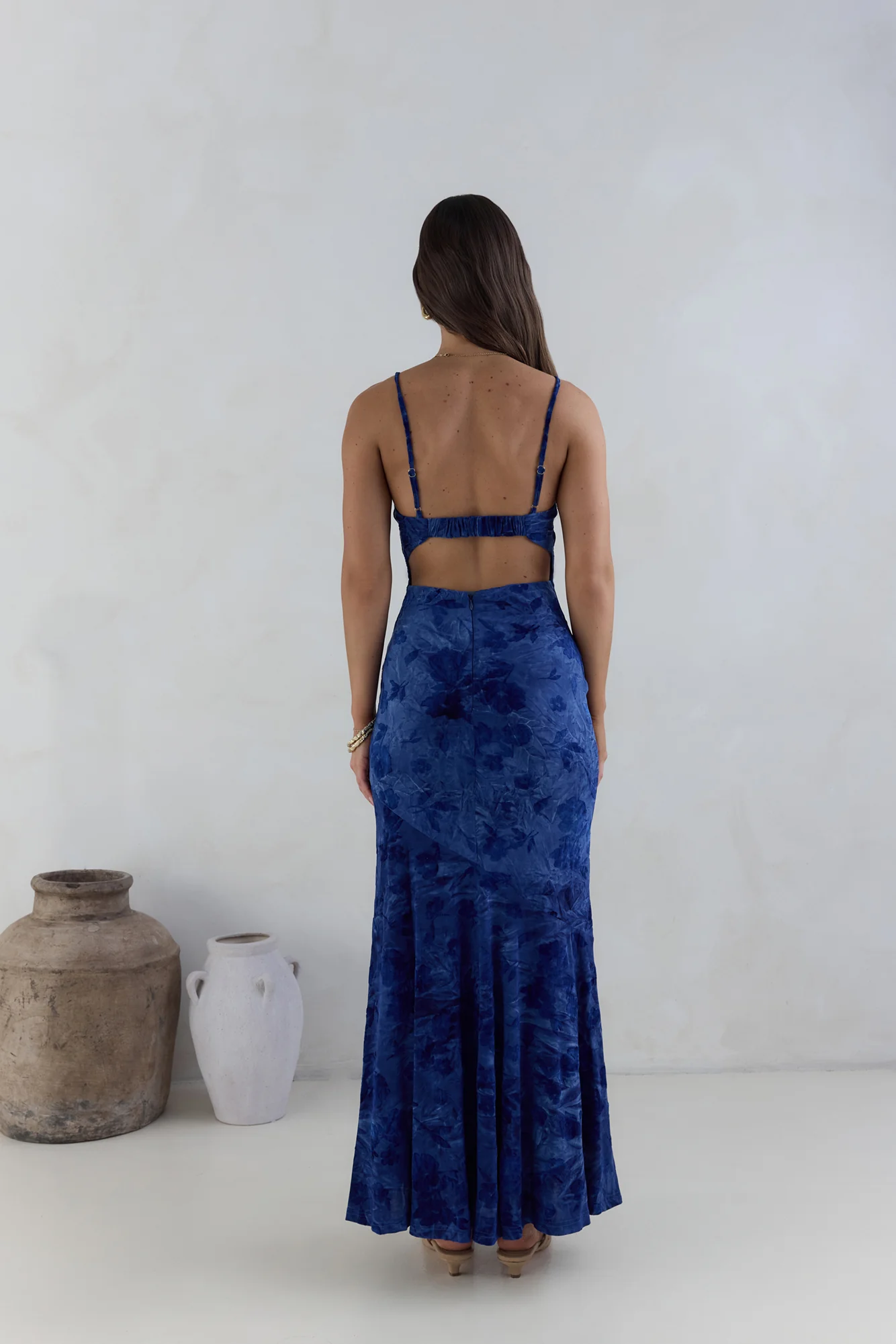 Wander In Style Maxi Dress Blue