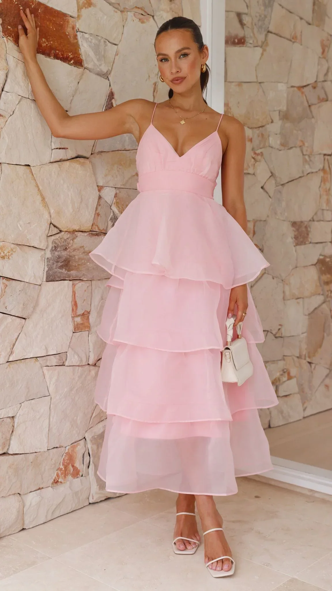 Shayla Maxi Dress - Pink - luluinthesky