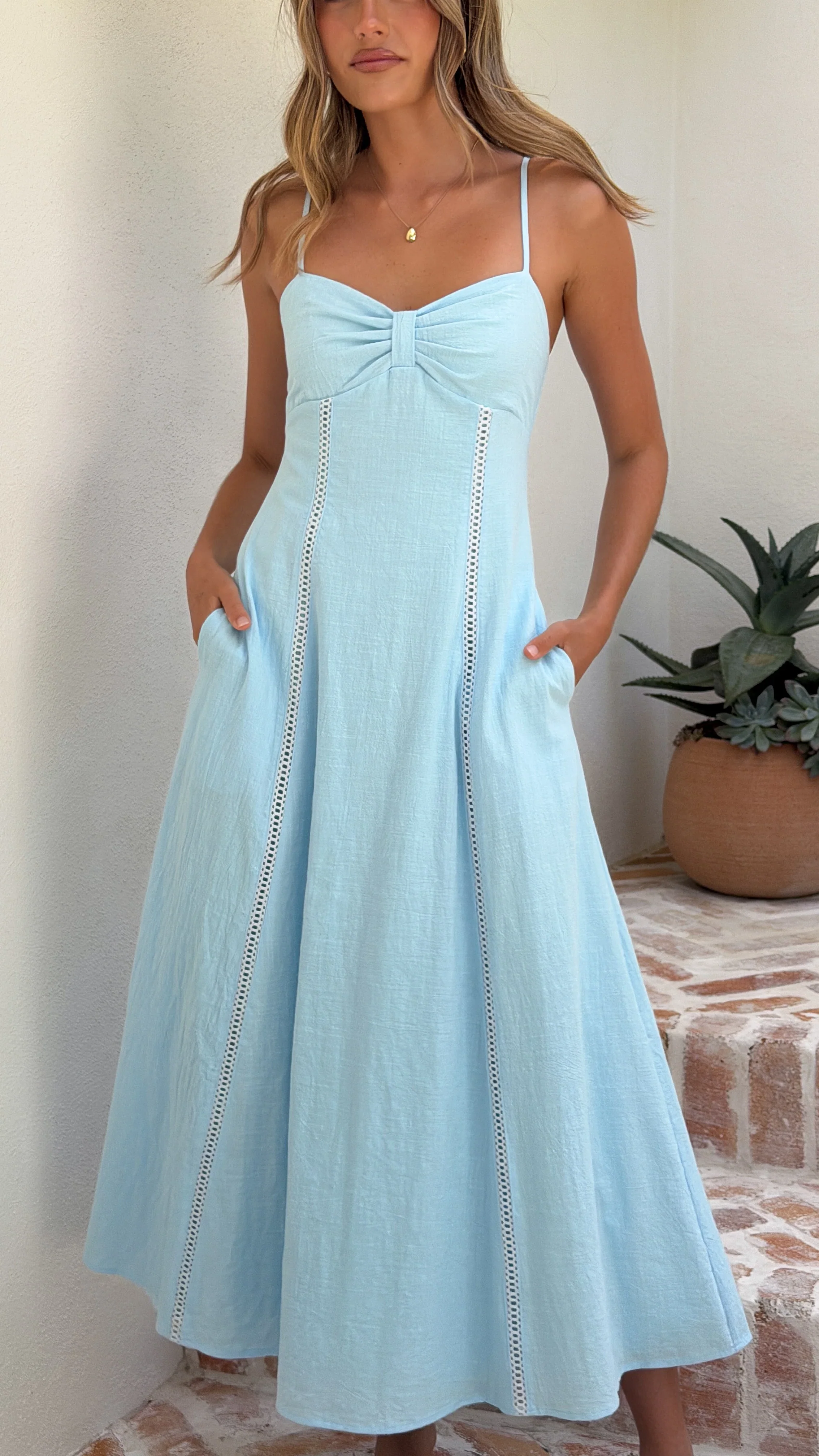 Suri Maxi Dress - Blue - luluinthesky
