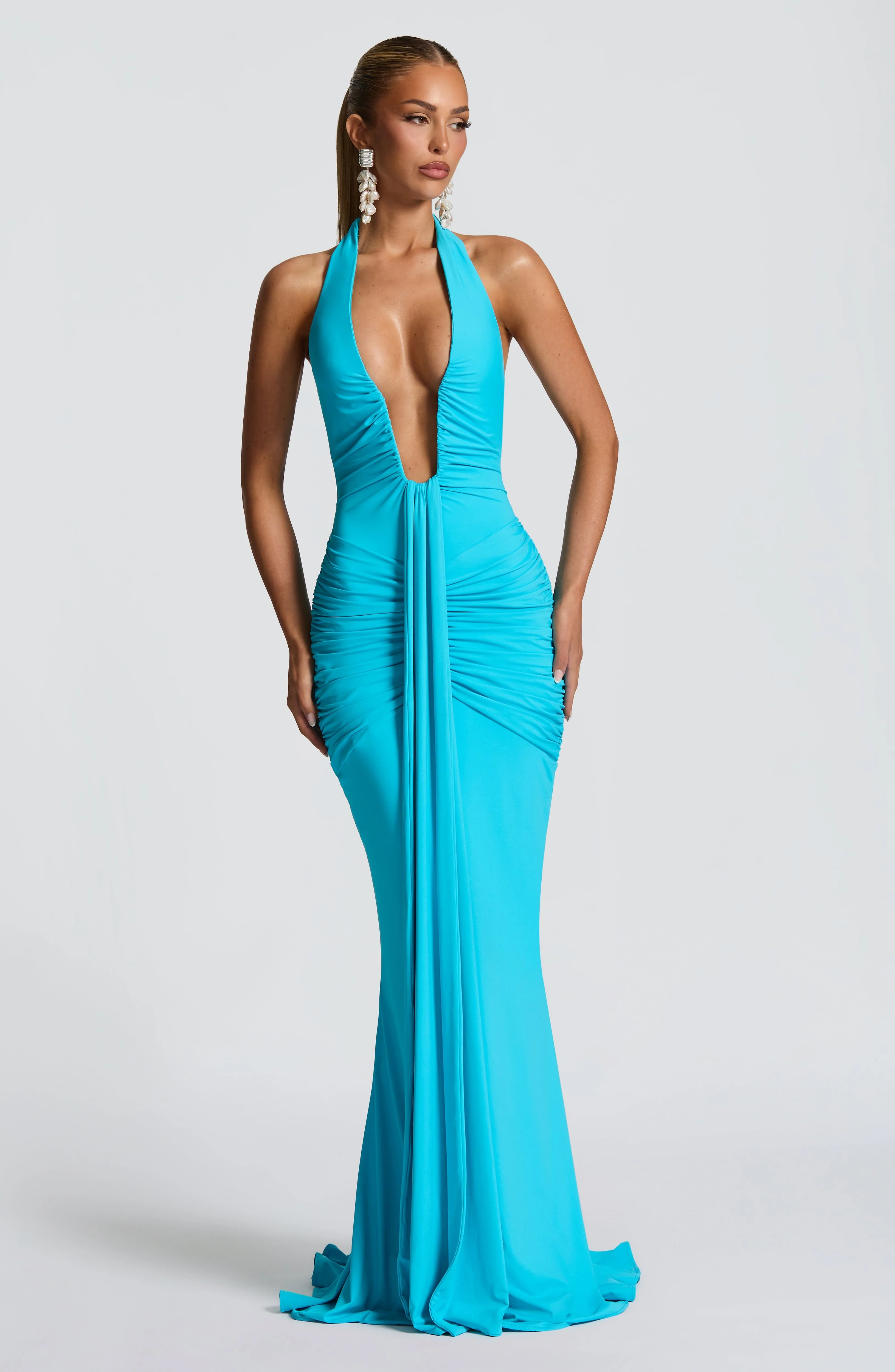 Rosetta Maxi Dress - Aqua