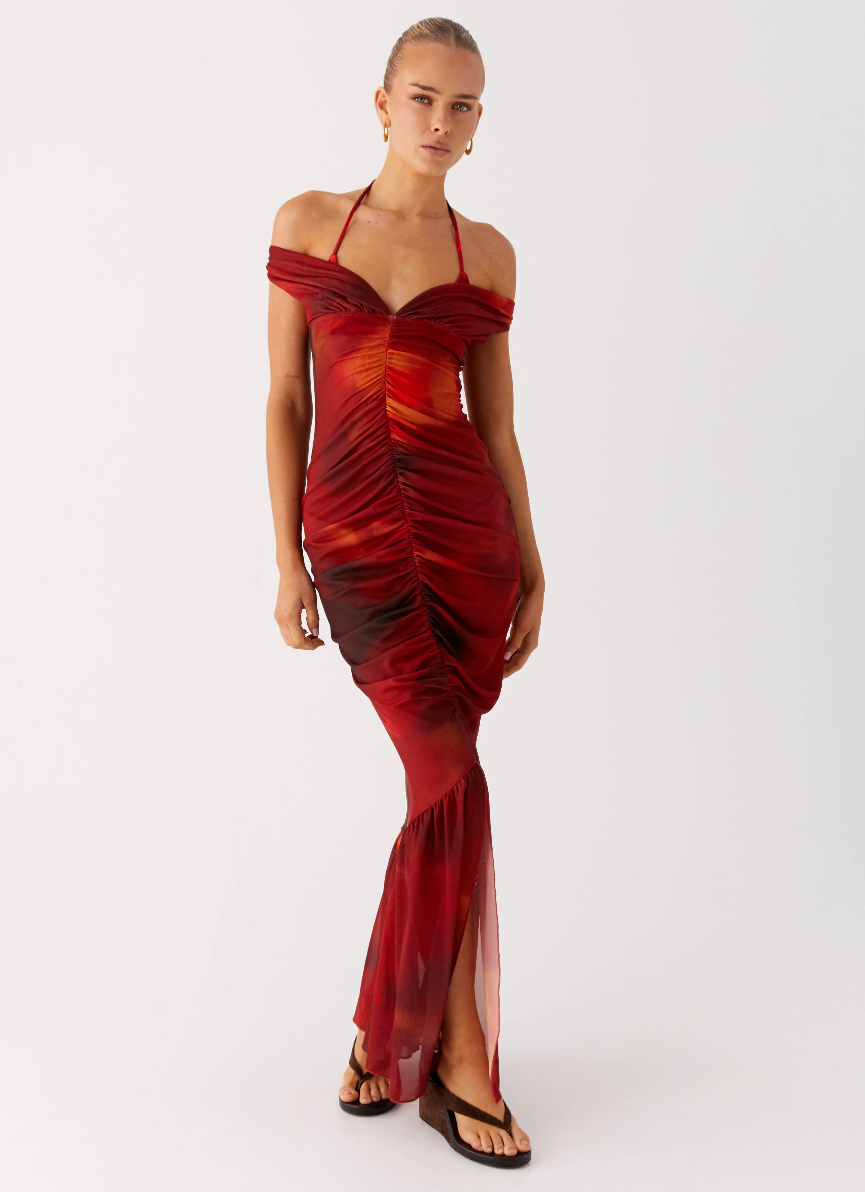 Love Me Not Maxi Dress - Scarlet Blur