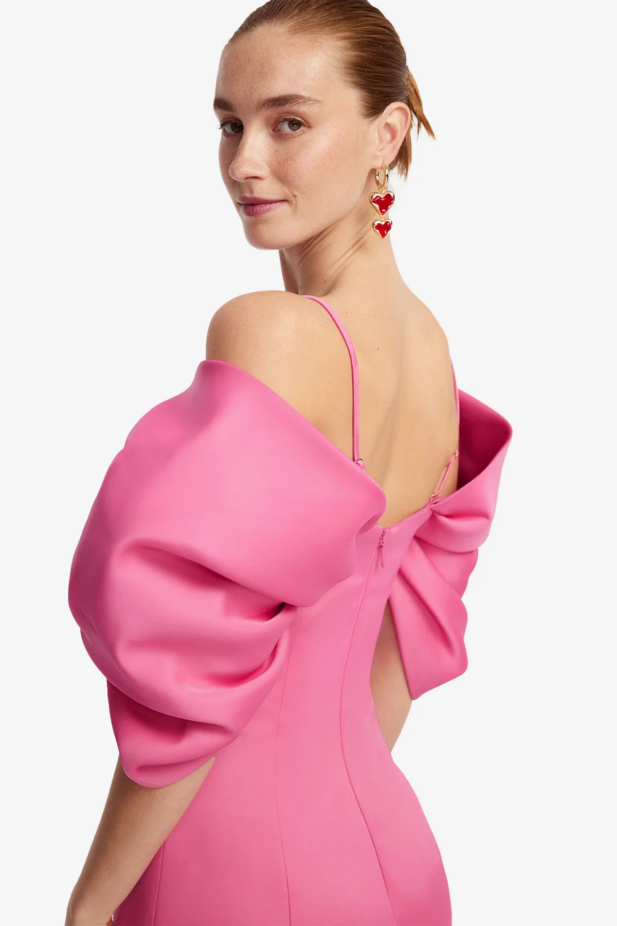Arabella Appliqué Maxi Dress - Pink