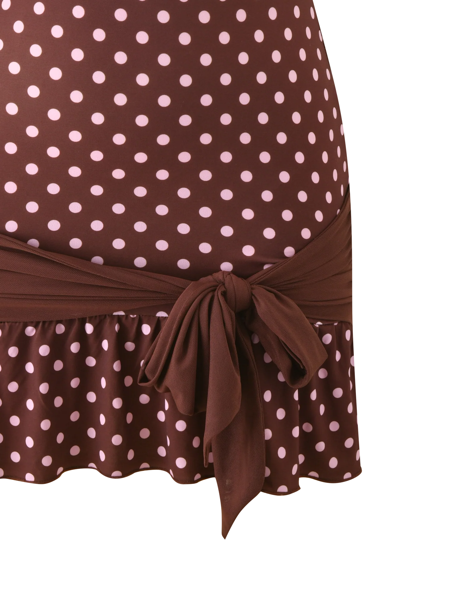 Tove Mini Dress - Chocolate Polka Dot