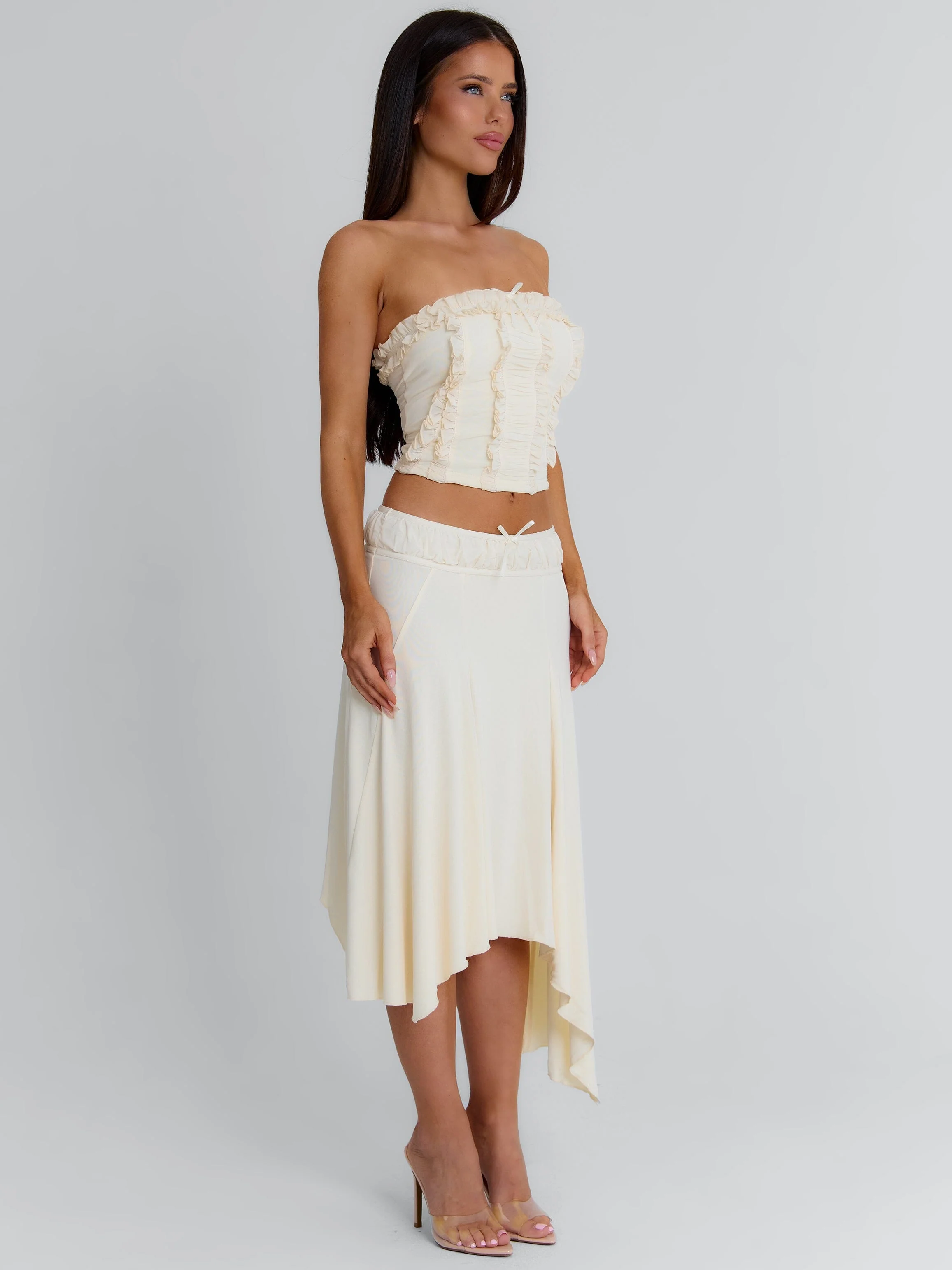 Val Midi Skirt Cream
