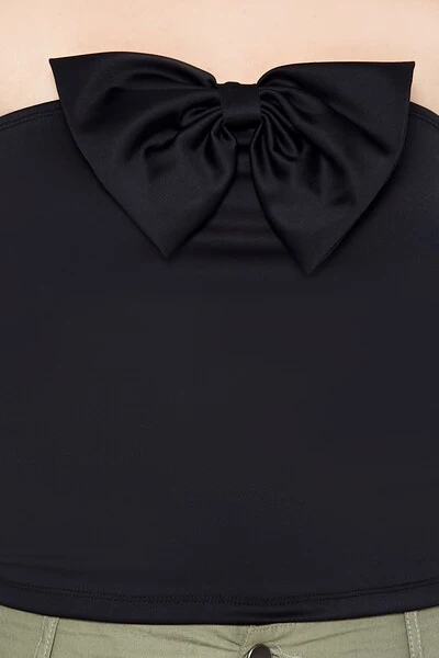 Scuba Knit Bow Tube Top