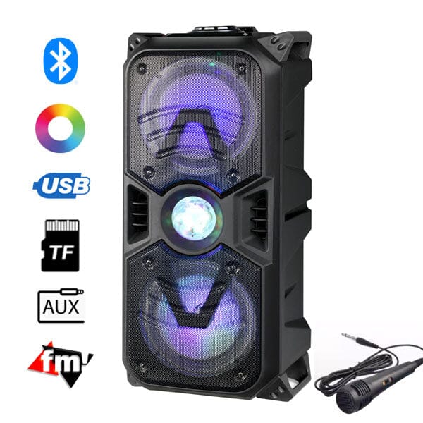 Hy-Impact Showstopper Wireless Karaoke Speaker With Disco Ball and Microphone