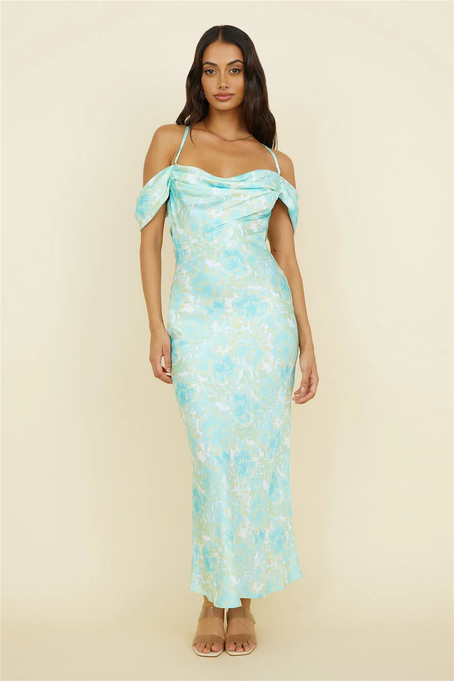 Busy Dancing Maxi Dress Green