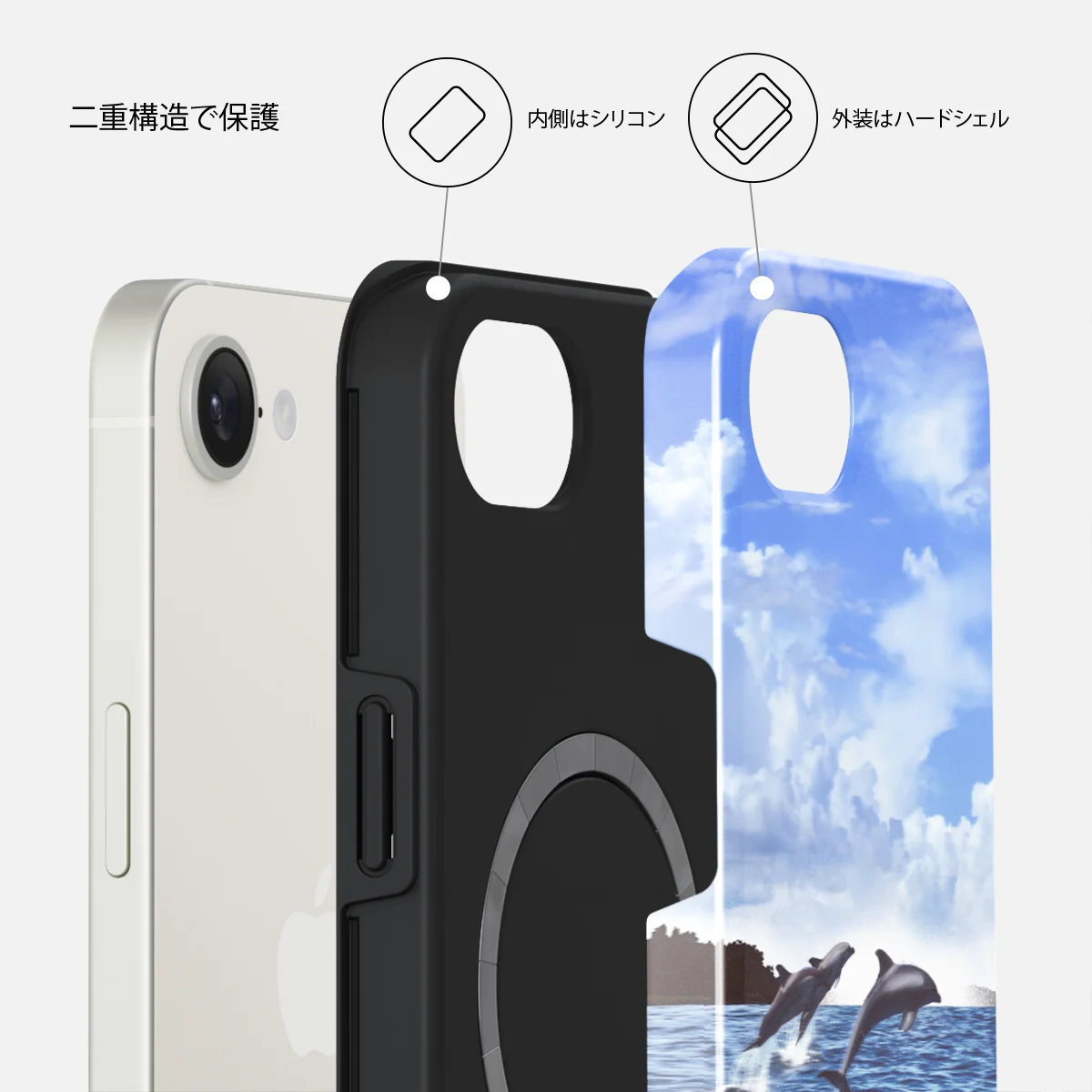 Retro Splash - iPhone 17e ケース