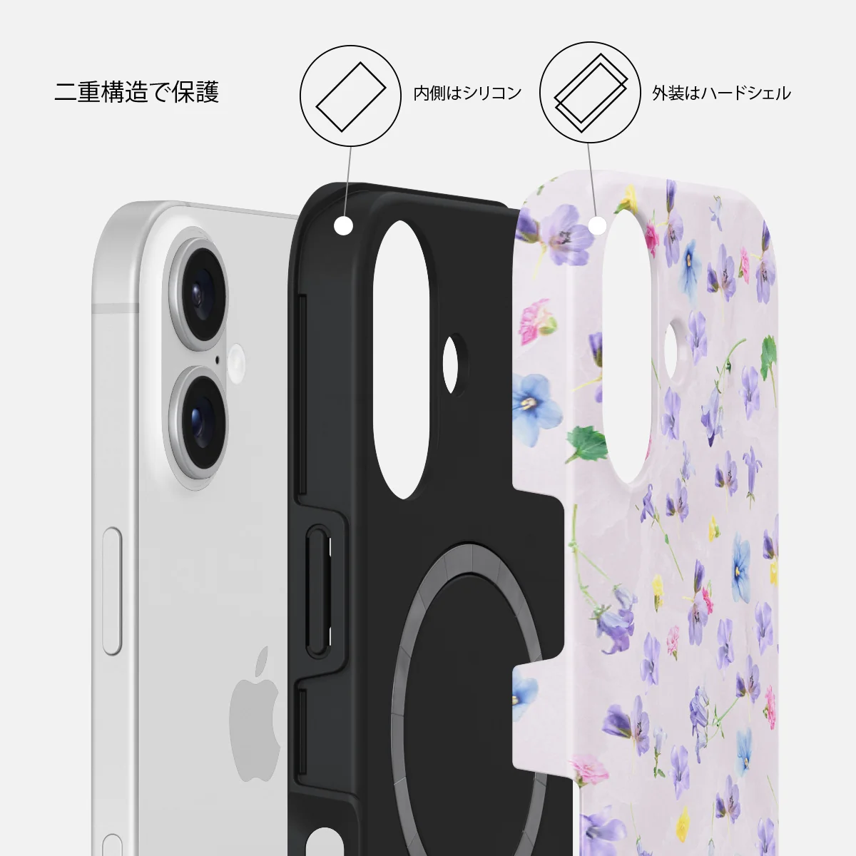 Wildflower - iPhone 16 Plus ケース