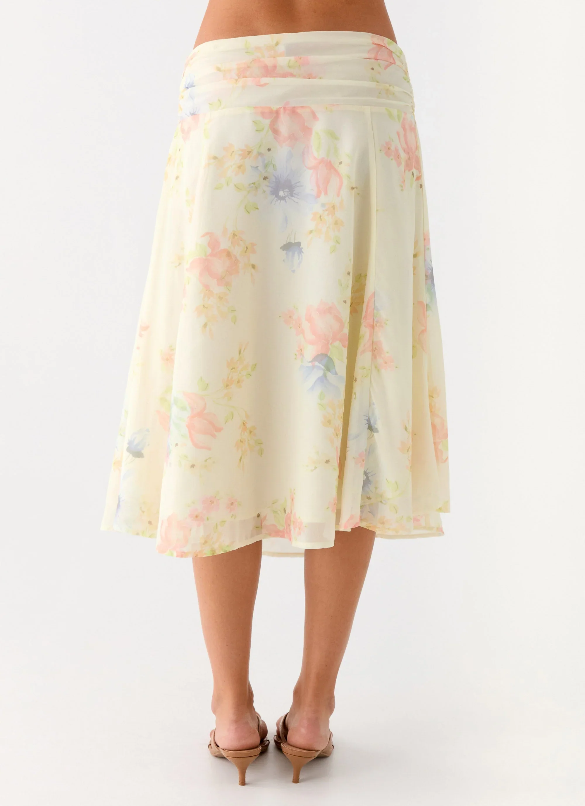 Valley Midi Skirt Spring Meadow - luluinthesky