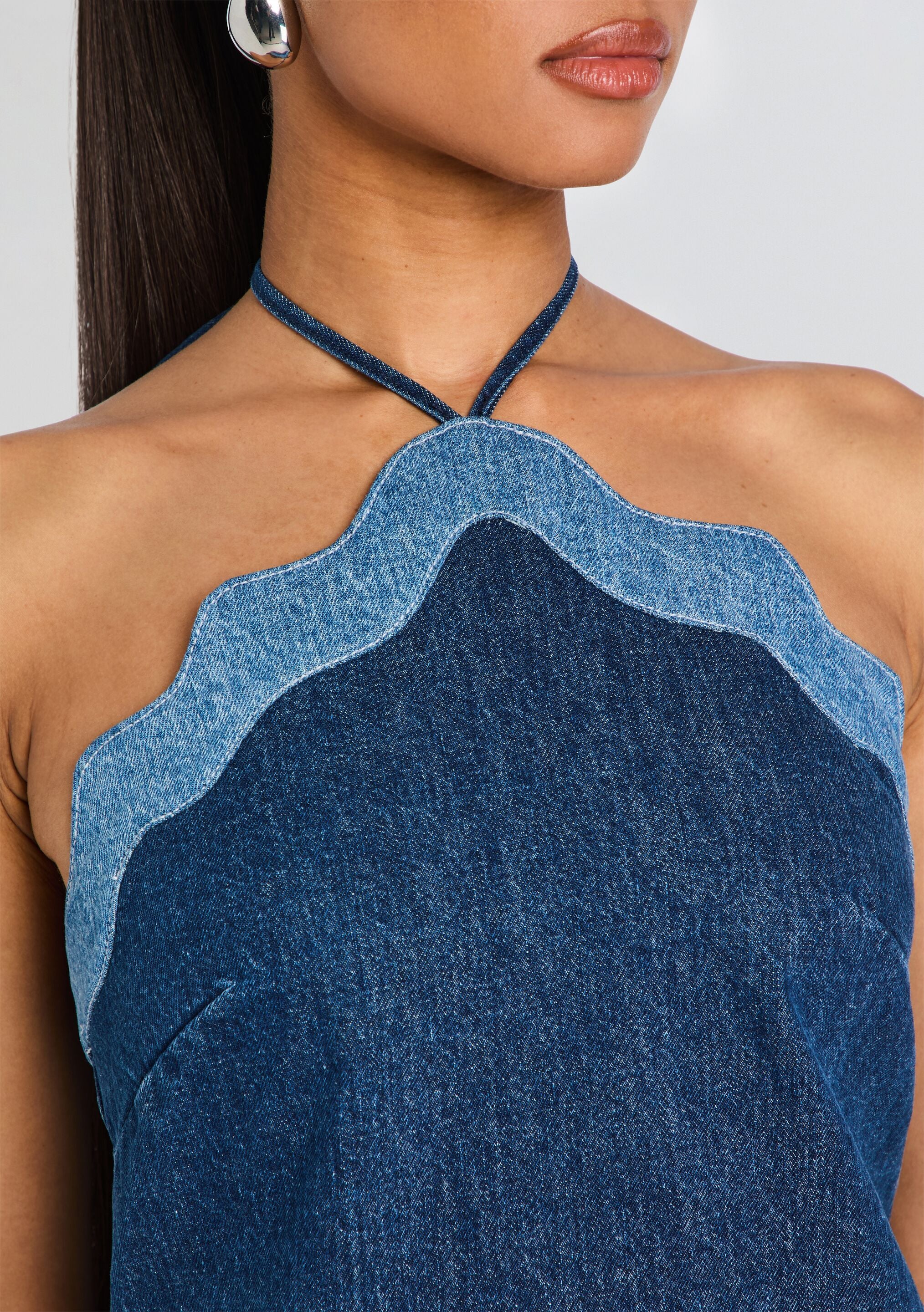 Tasia Denim Dress - FASHION NOB