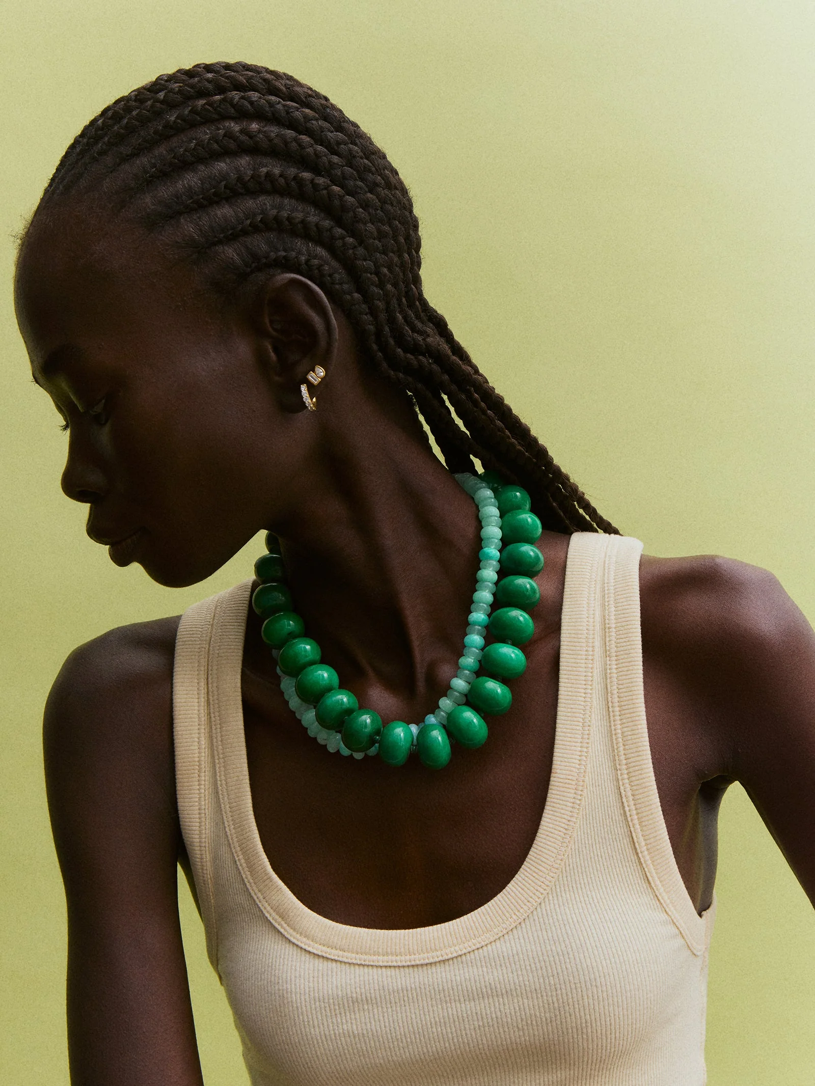 Joan Semi-Precious Necklace - Malachite