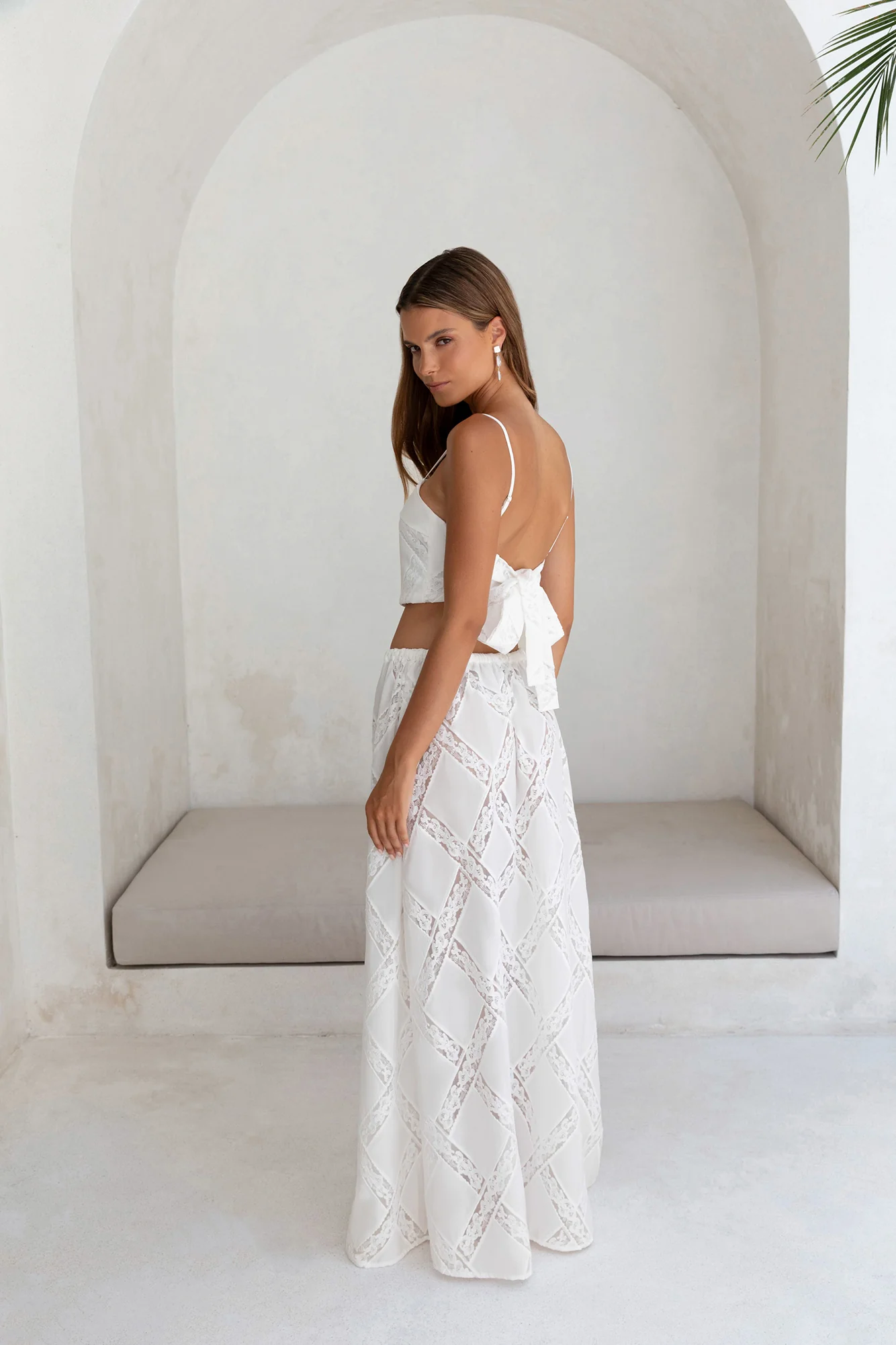 Ocean Air Oasis Maxi Skirt White - luluinthesky