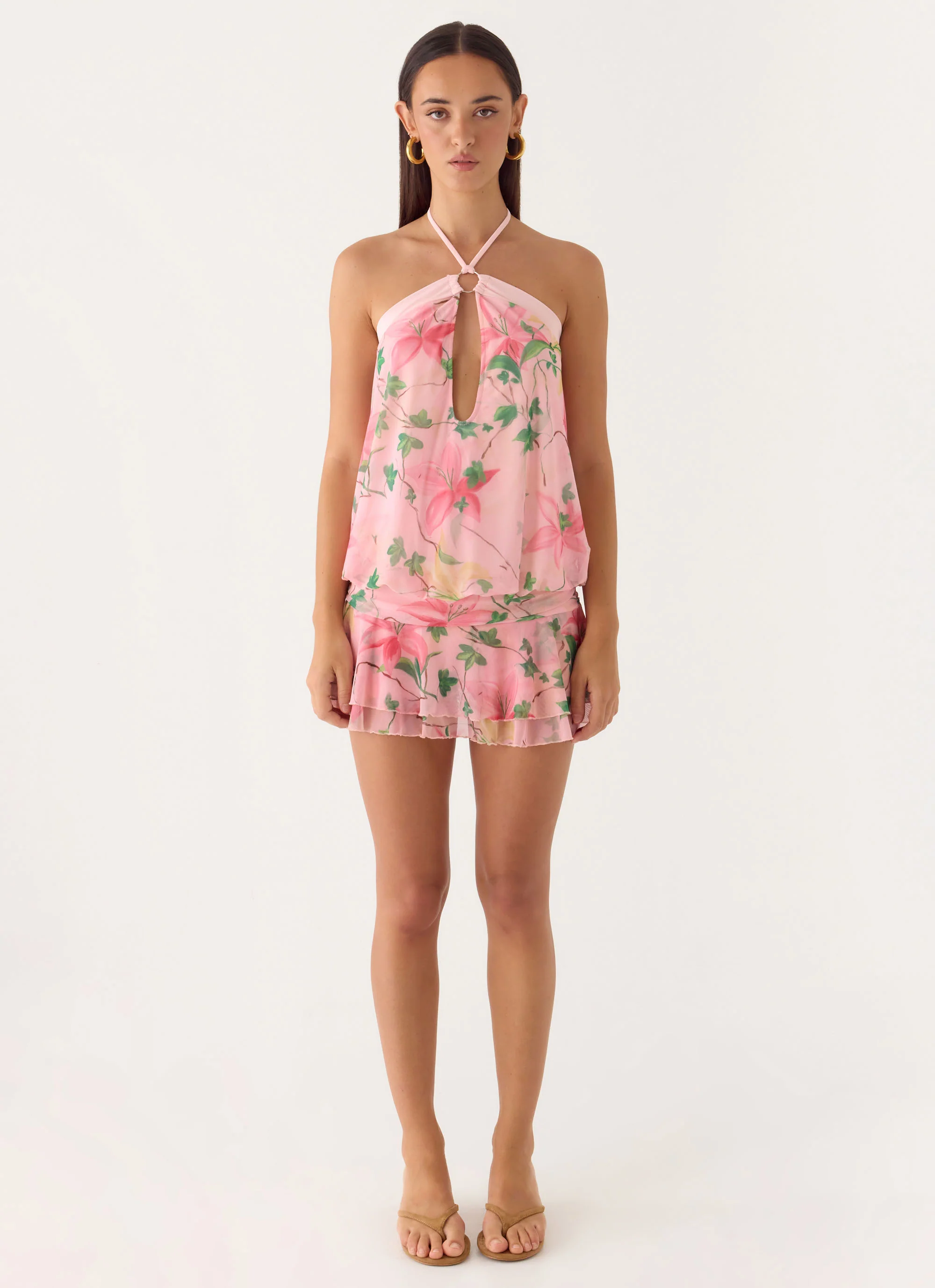 Telling You Mini Dress - Blooming Spring