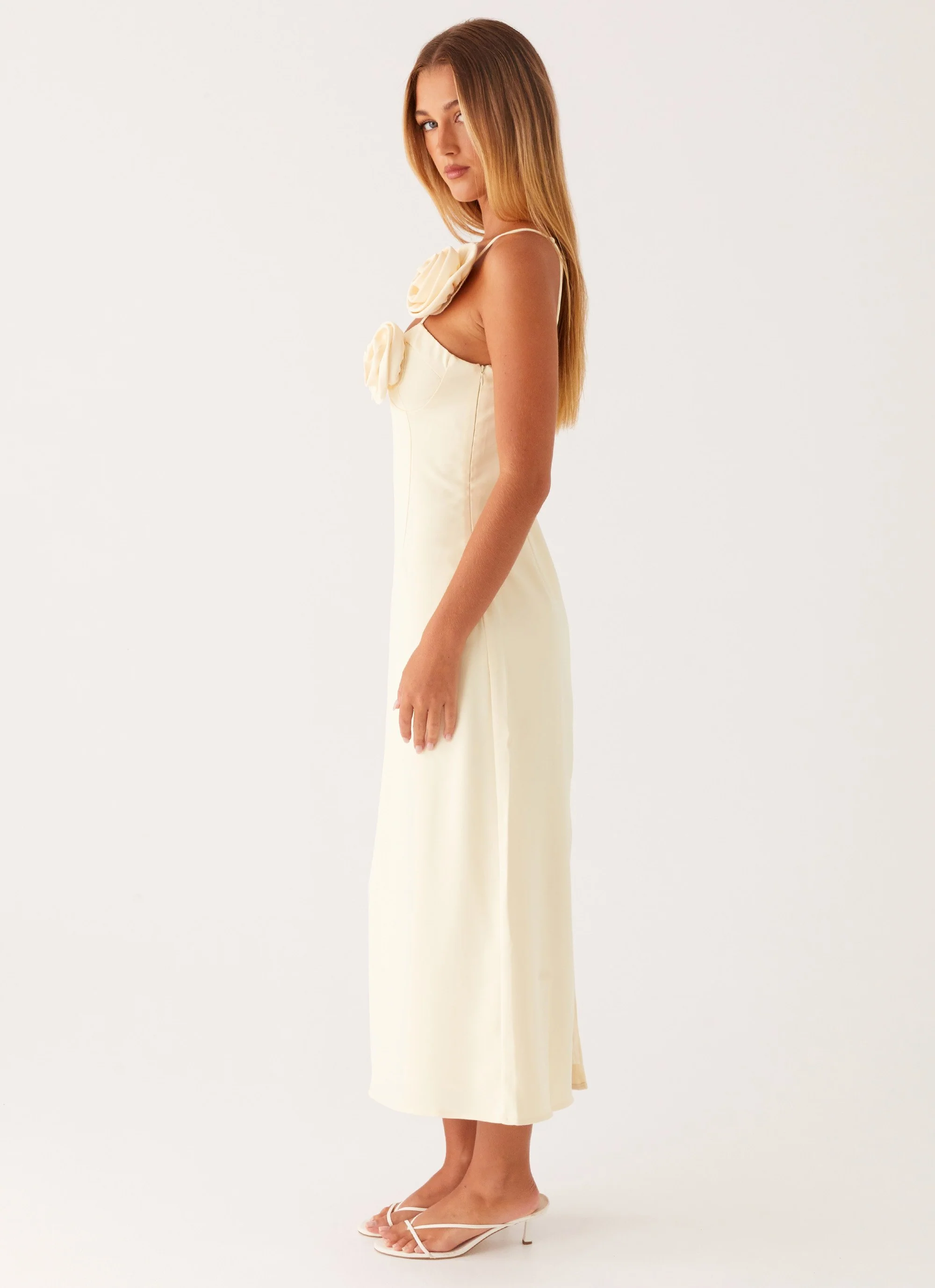 Sweetpea Midi Dress - Yellow