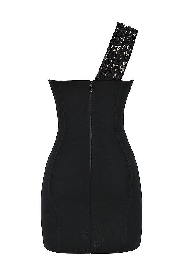 Black Lace Mini Dress