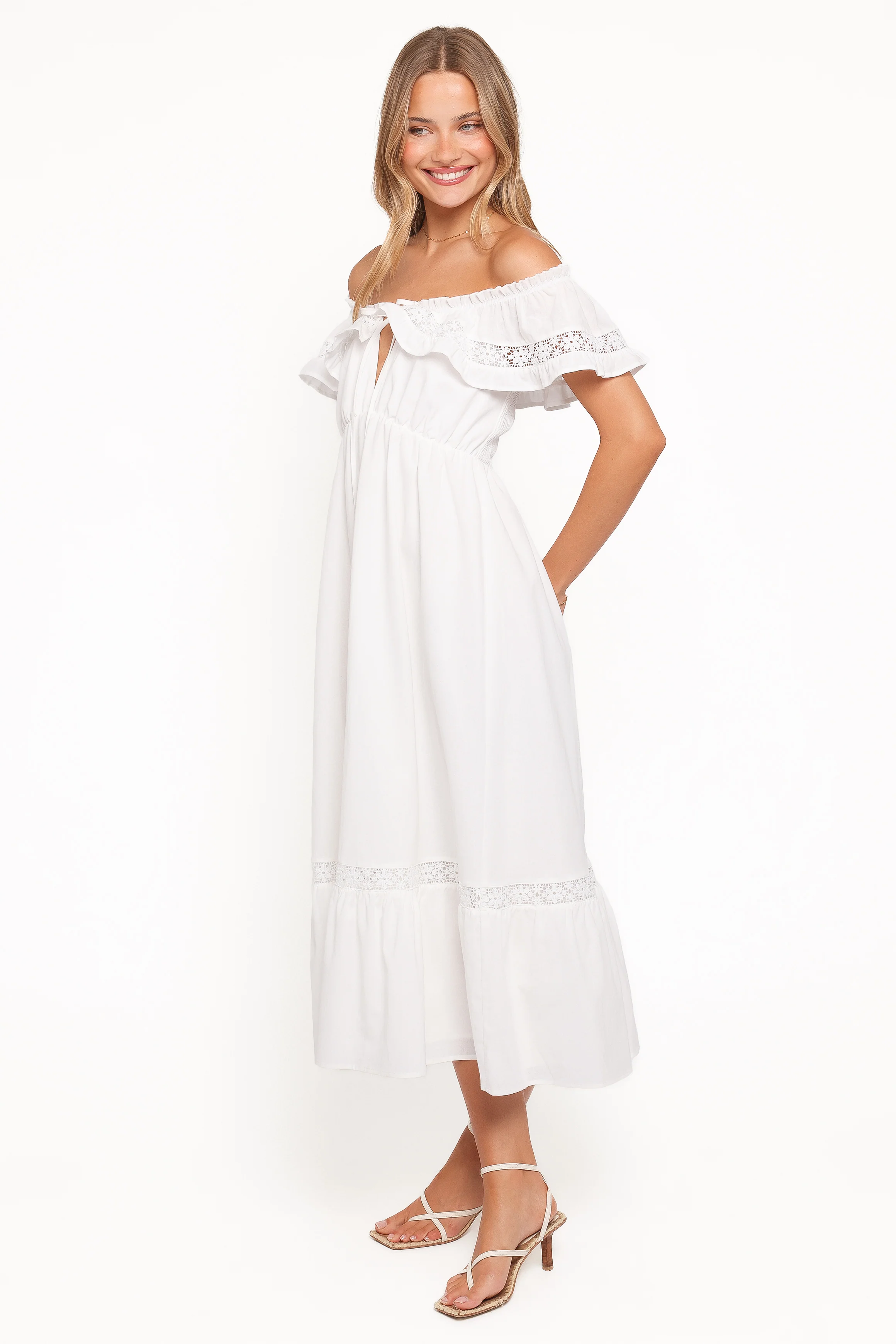 Janelle Dress - White
