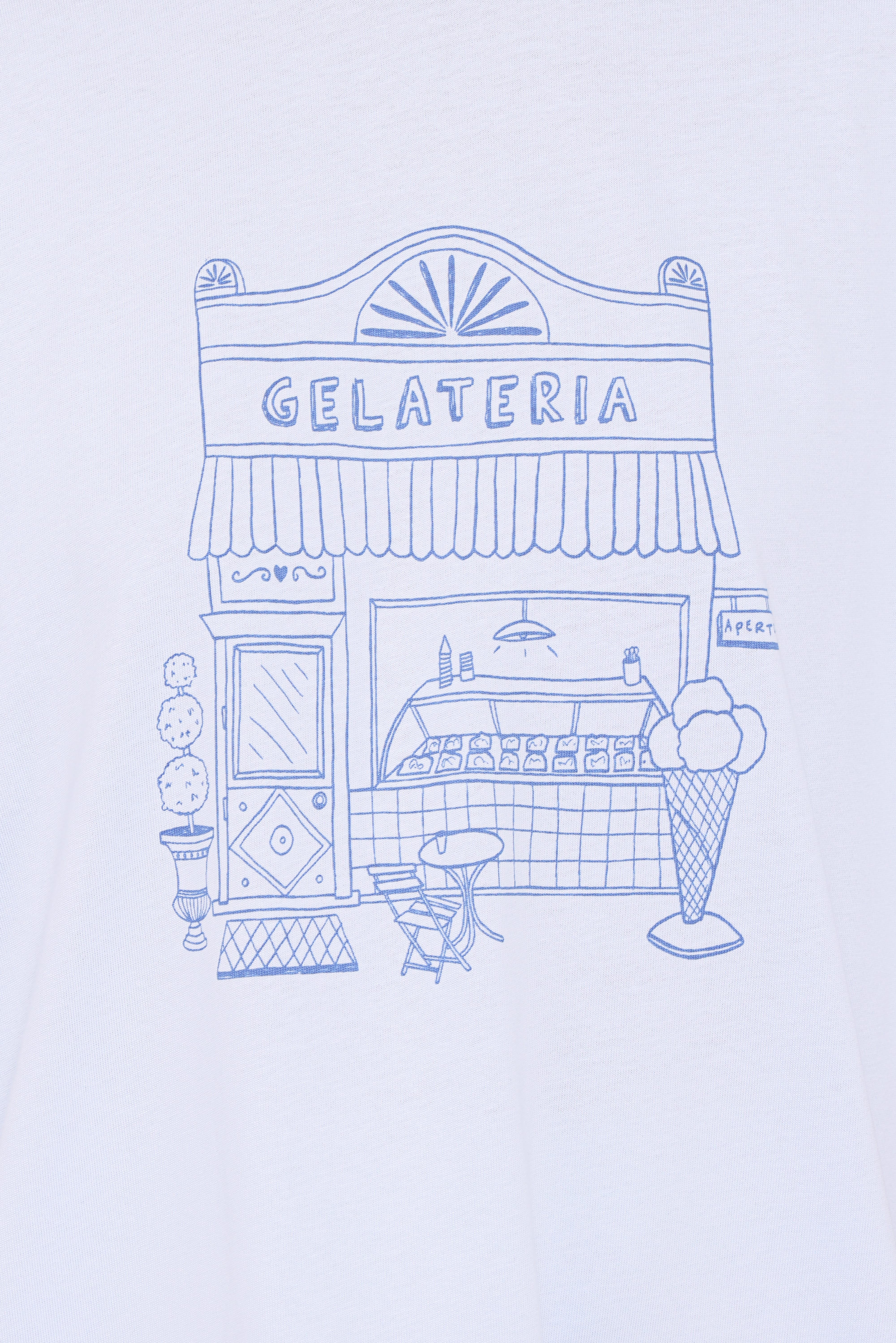 Carmen Graphic Tee - Baby Blue