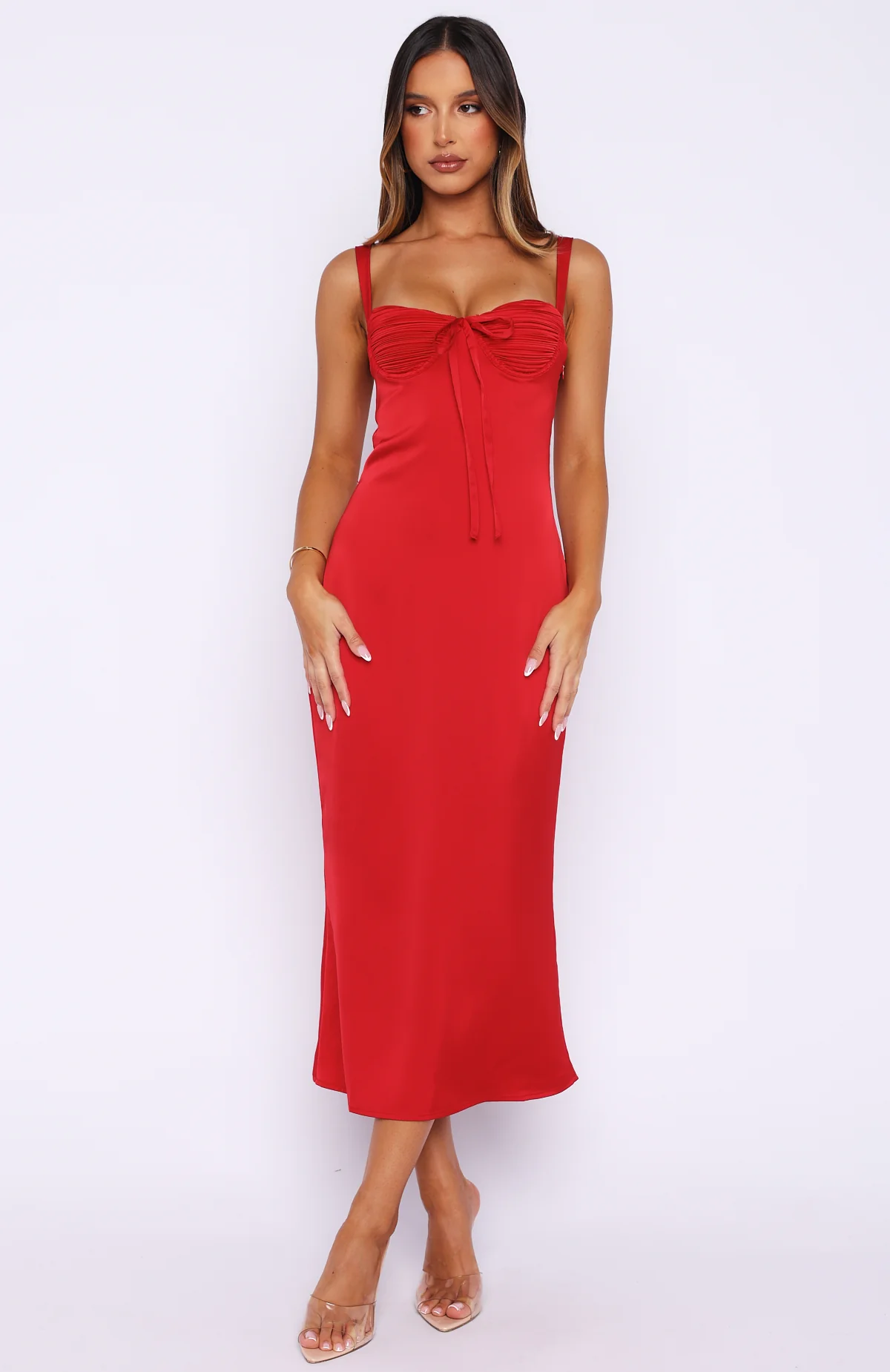 All Yours Midi Dress Red
