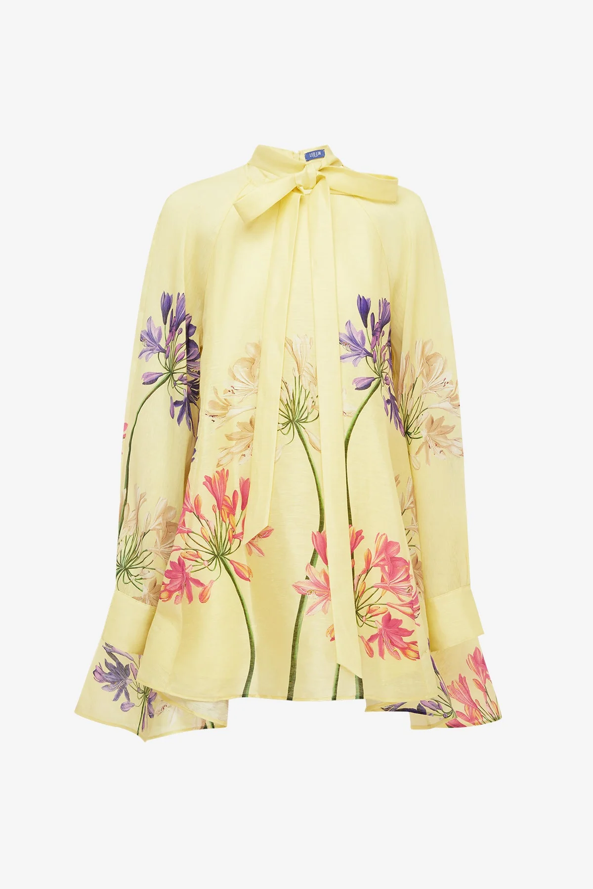 Libby Mini Dress - Agapanthus Print