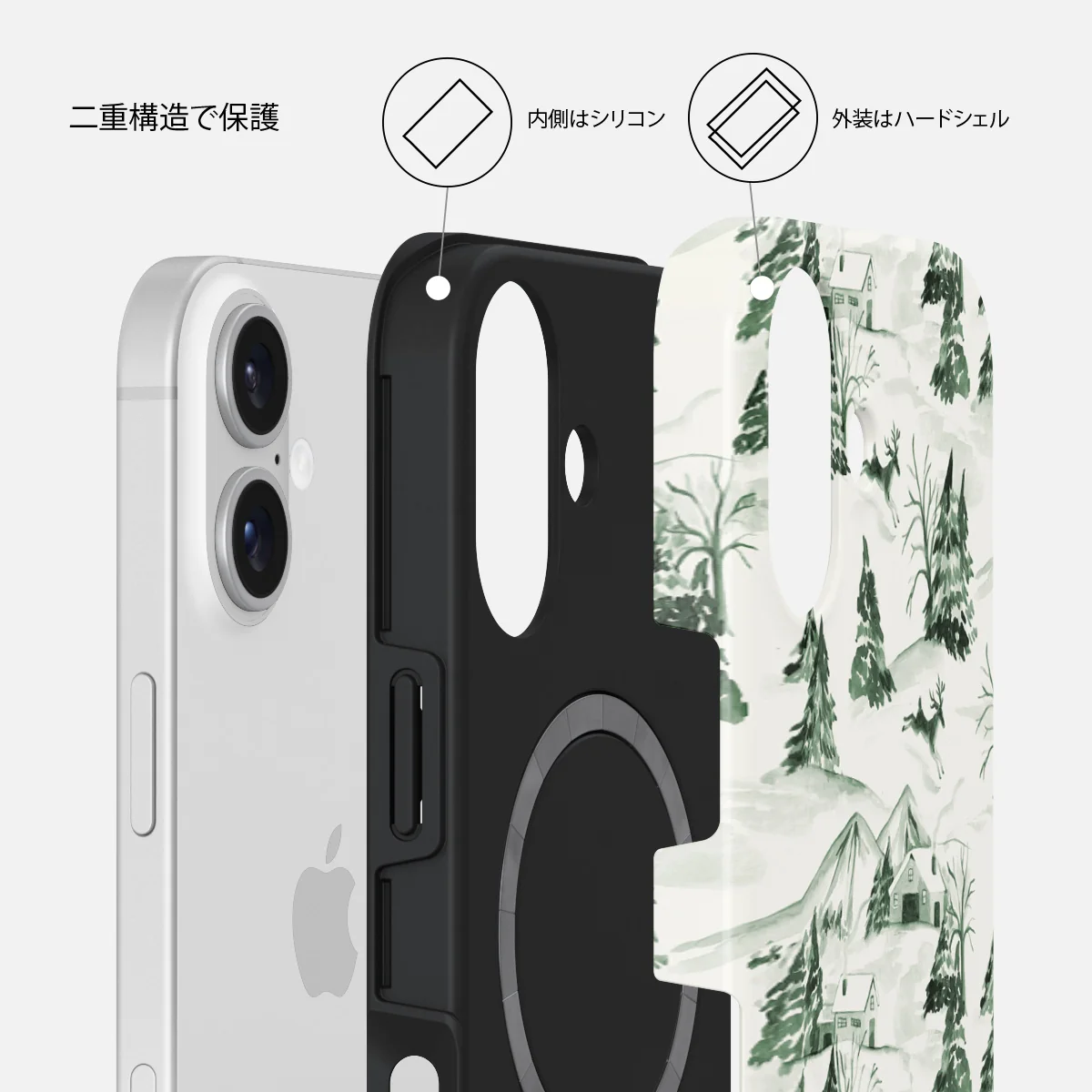 Pine Lodge - iPhone 16 Plus ケース