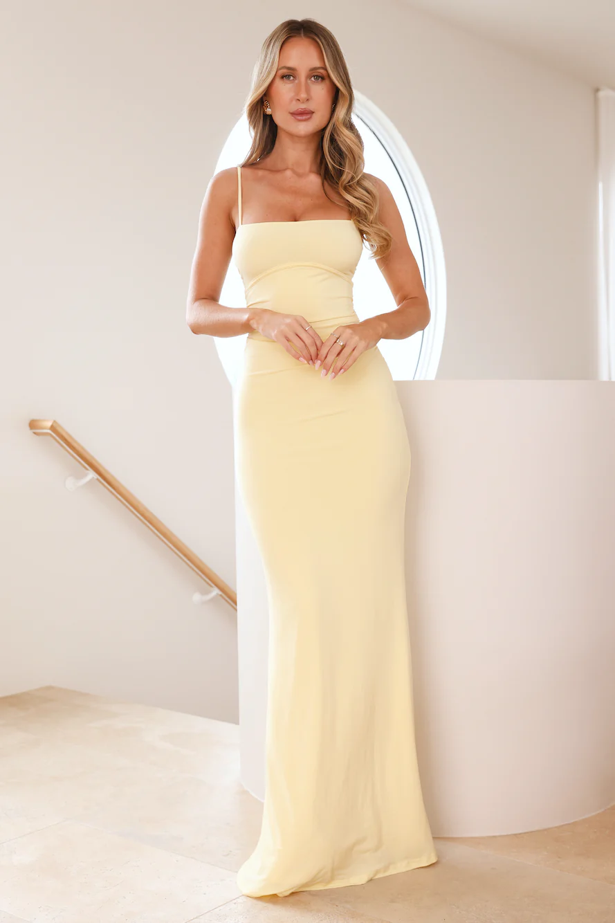 Celebrity Spotlight Maxi Dress Yellow