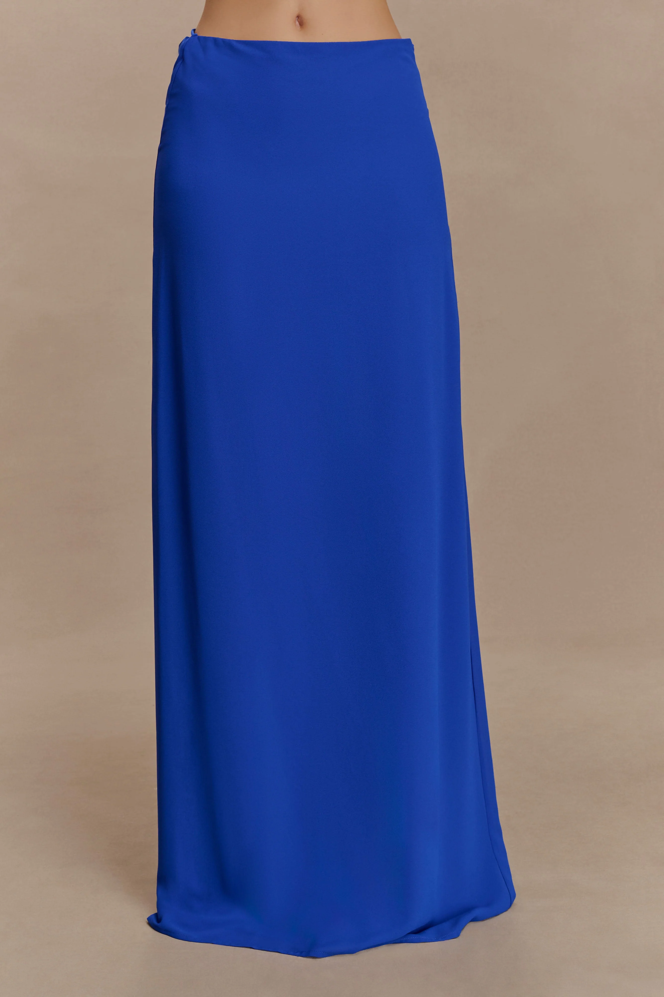 Katalina Chiffon Maxi Skirt - Cobalt Blue