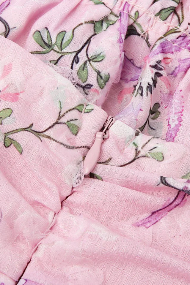 Ophelia Ribbon Print Dress