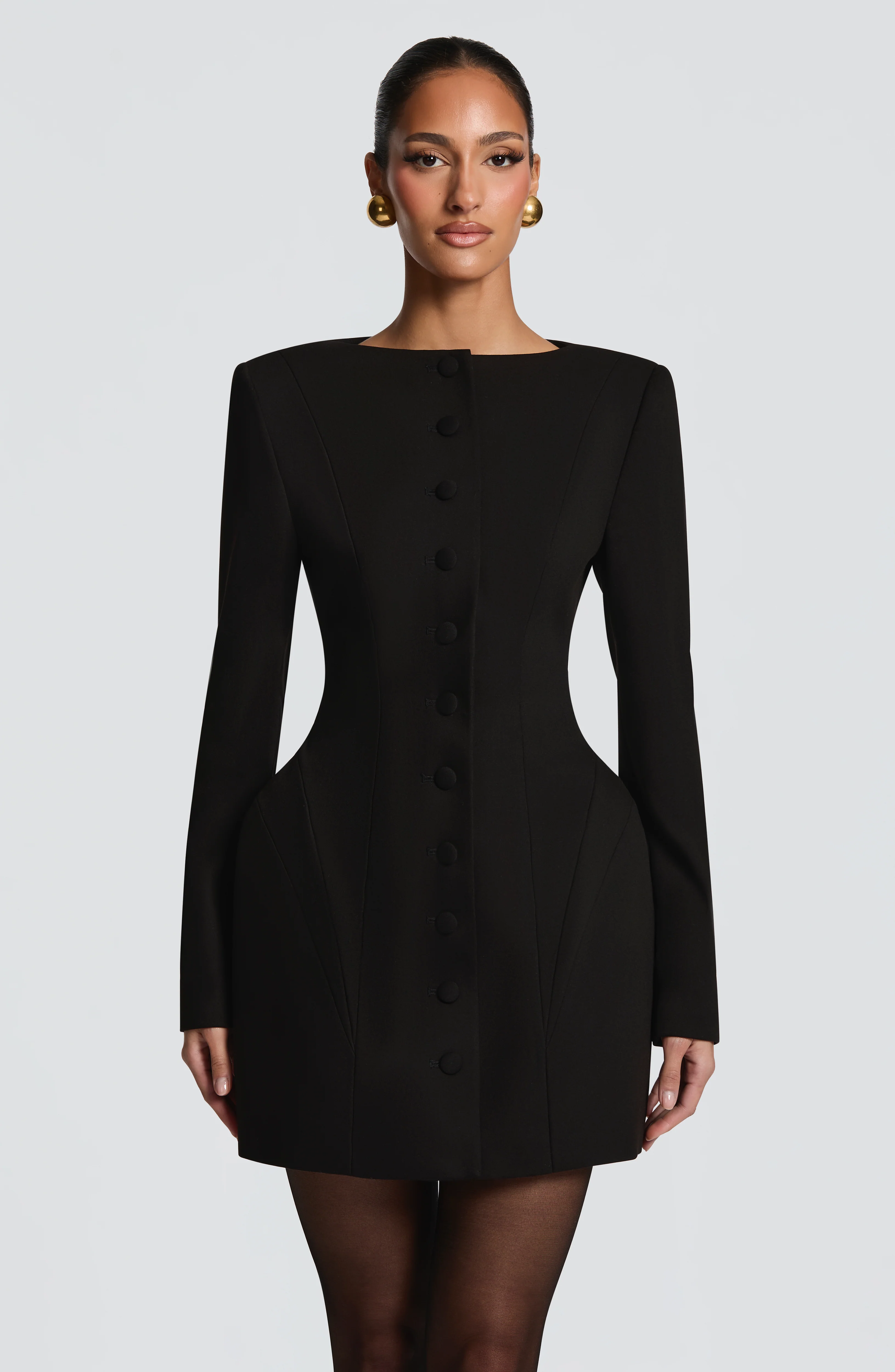 Azzurra Mini Dress - Black