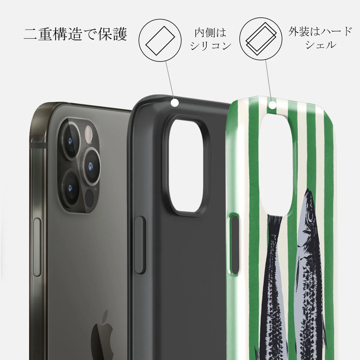 Sardinhas - iPhone 12 Pro ケース