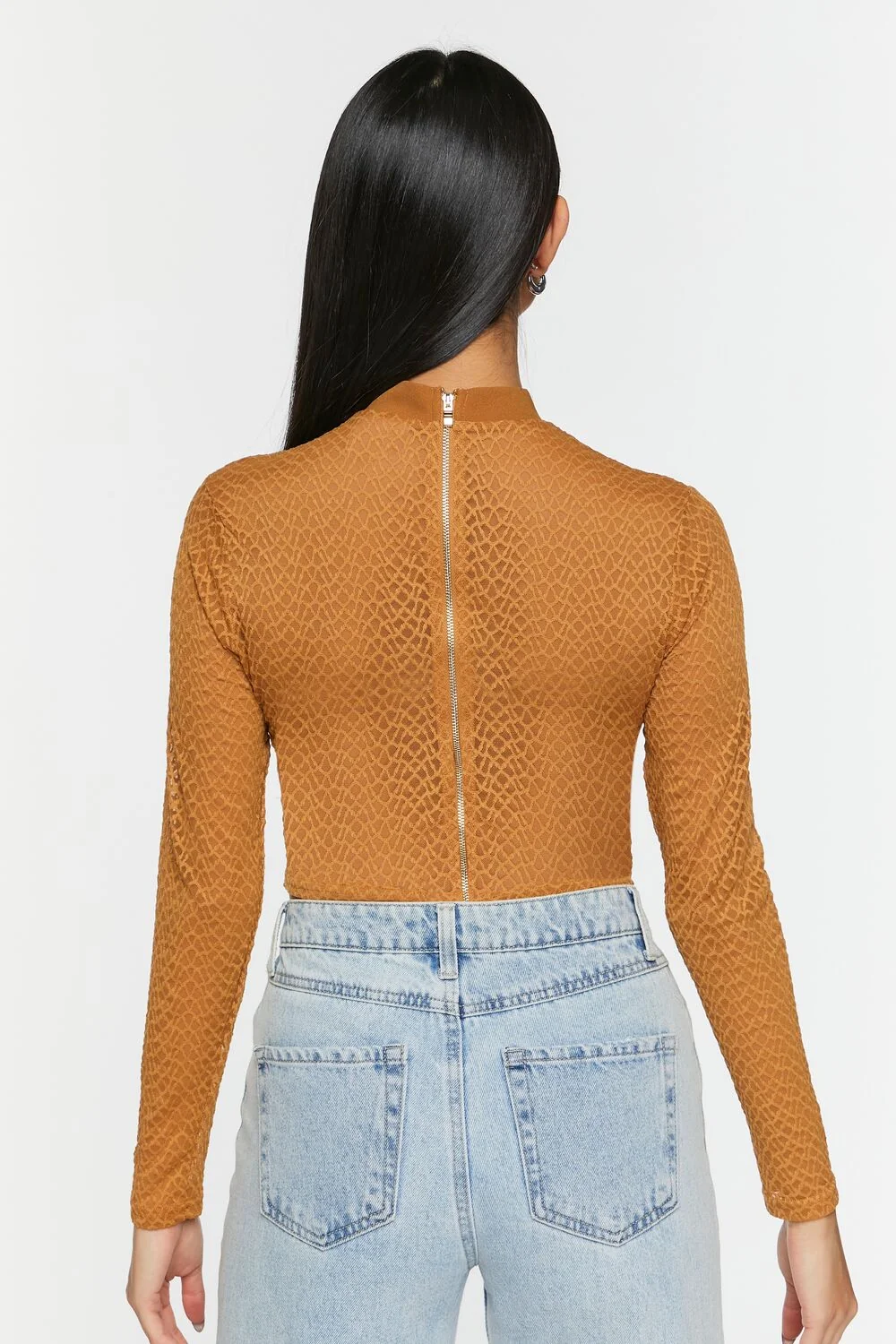 Netted Mesh Bustier Top