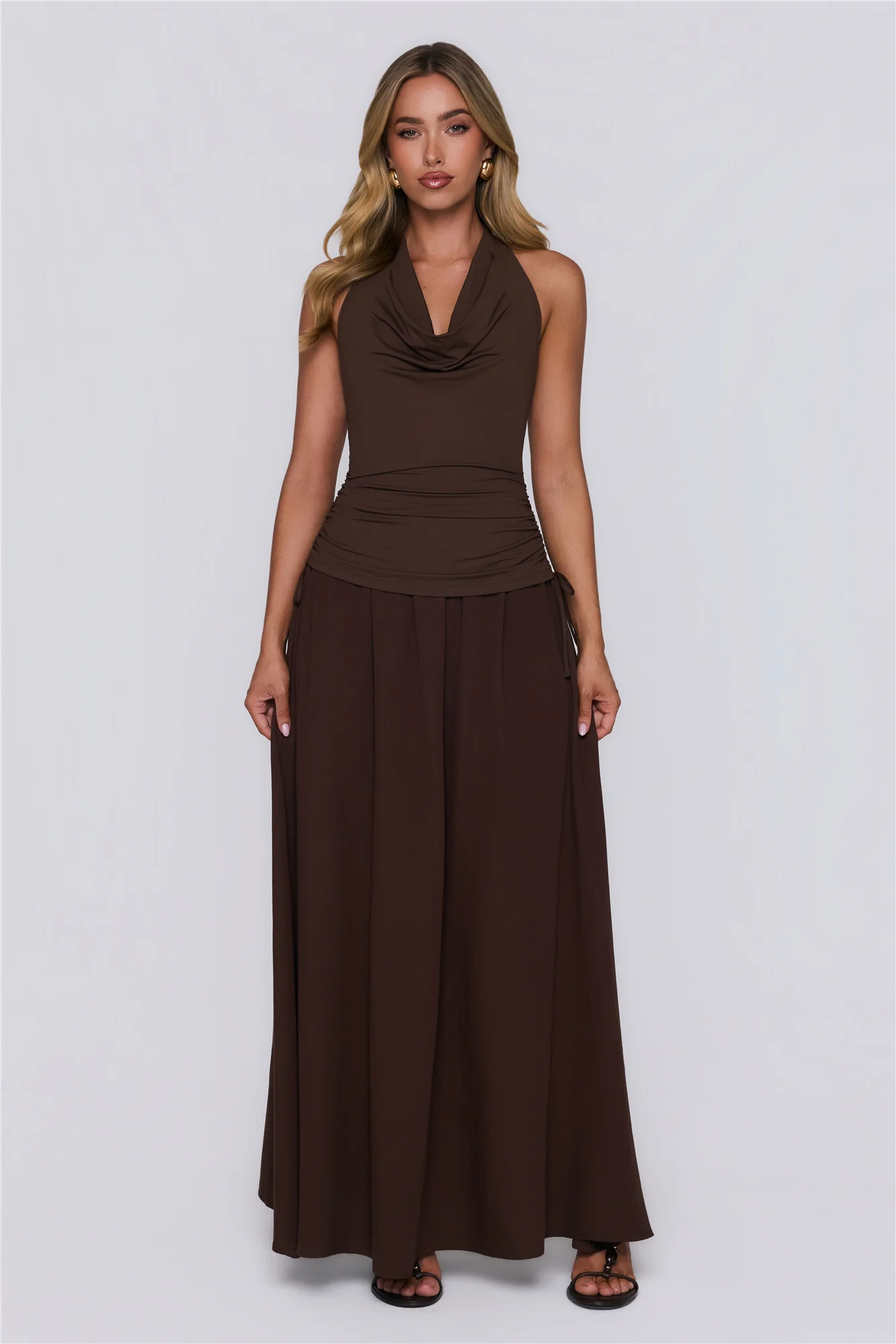 Studio Pretty Maxi Dress Brown