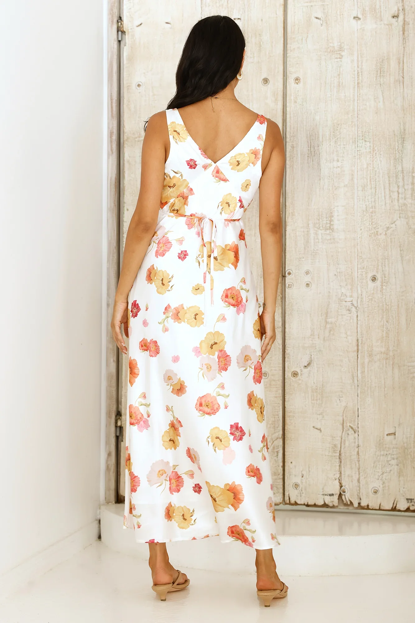 Apricot Dream Maxi Dress Floral