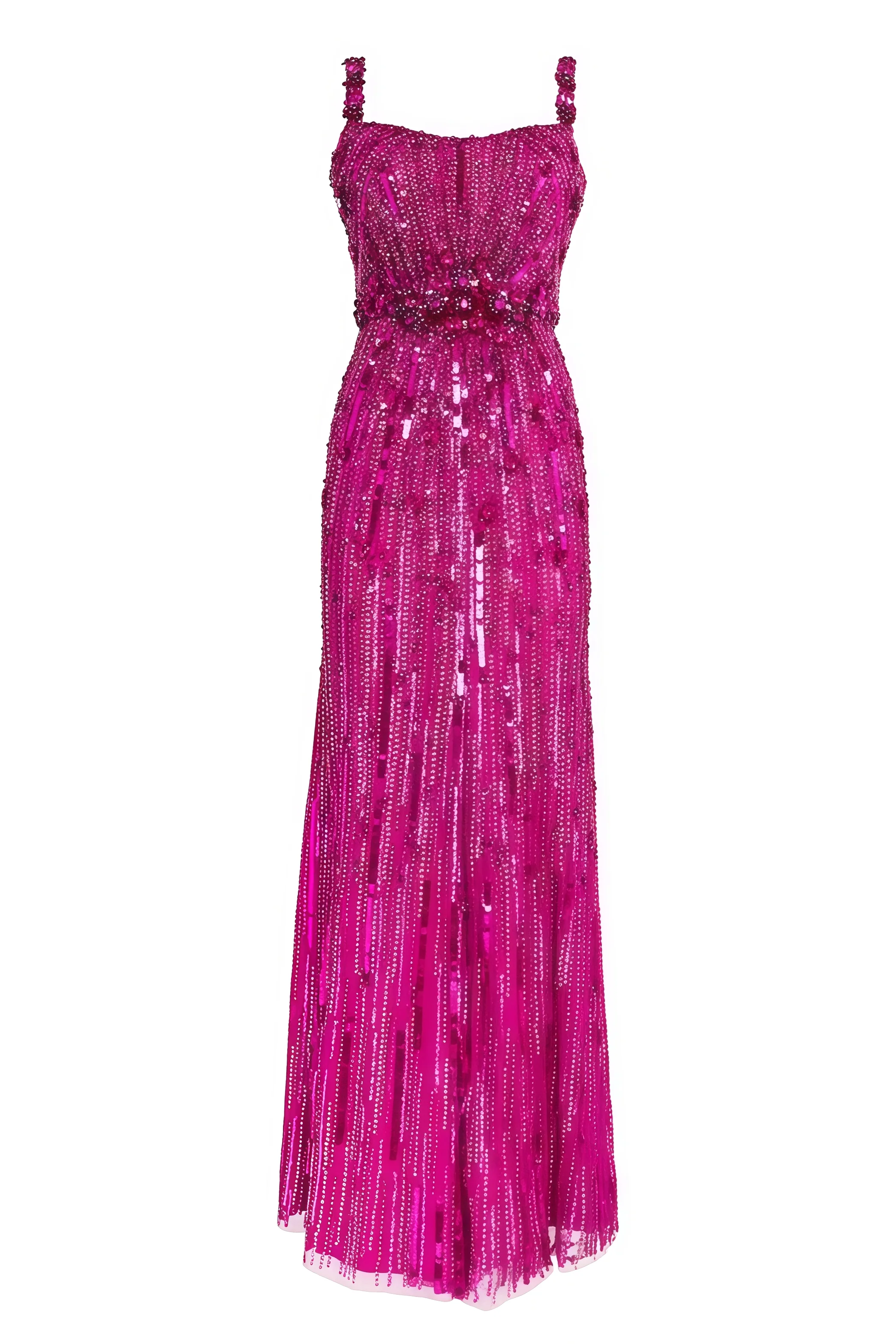 Willa Pink Sequin Embellished Maxi Dress