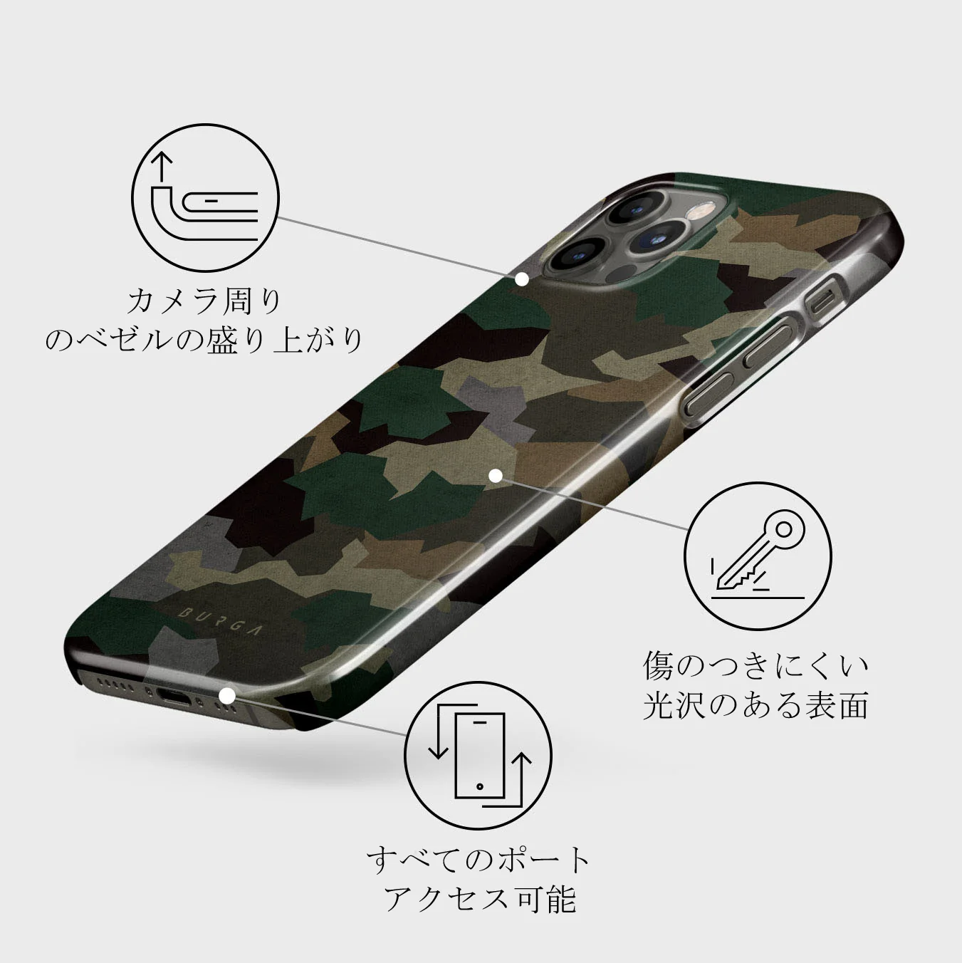 Tropical Green Camo - iPhone 12 Pro Max ケース