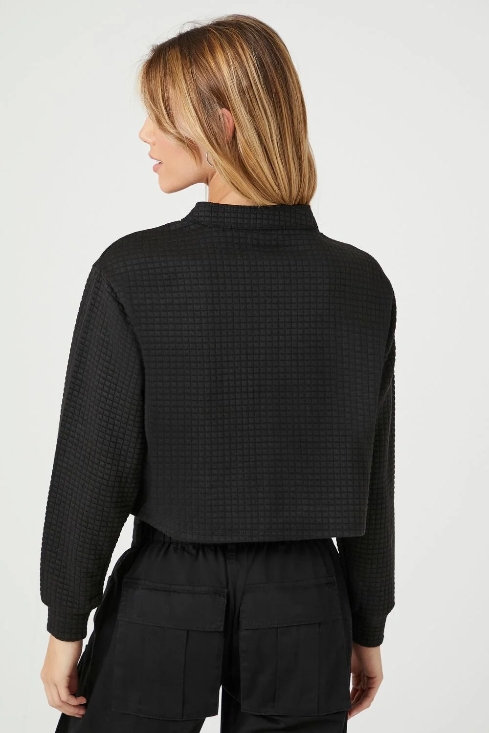 Waffle Knit Crop Top