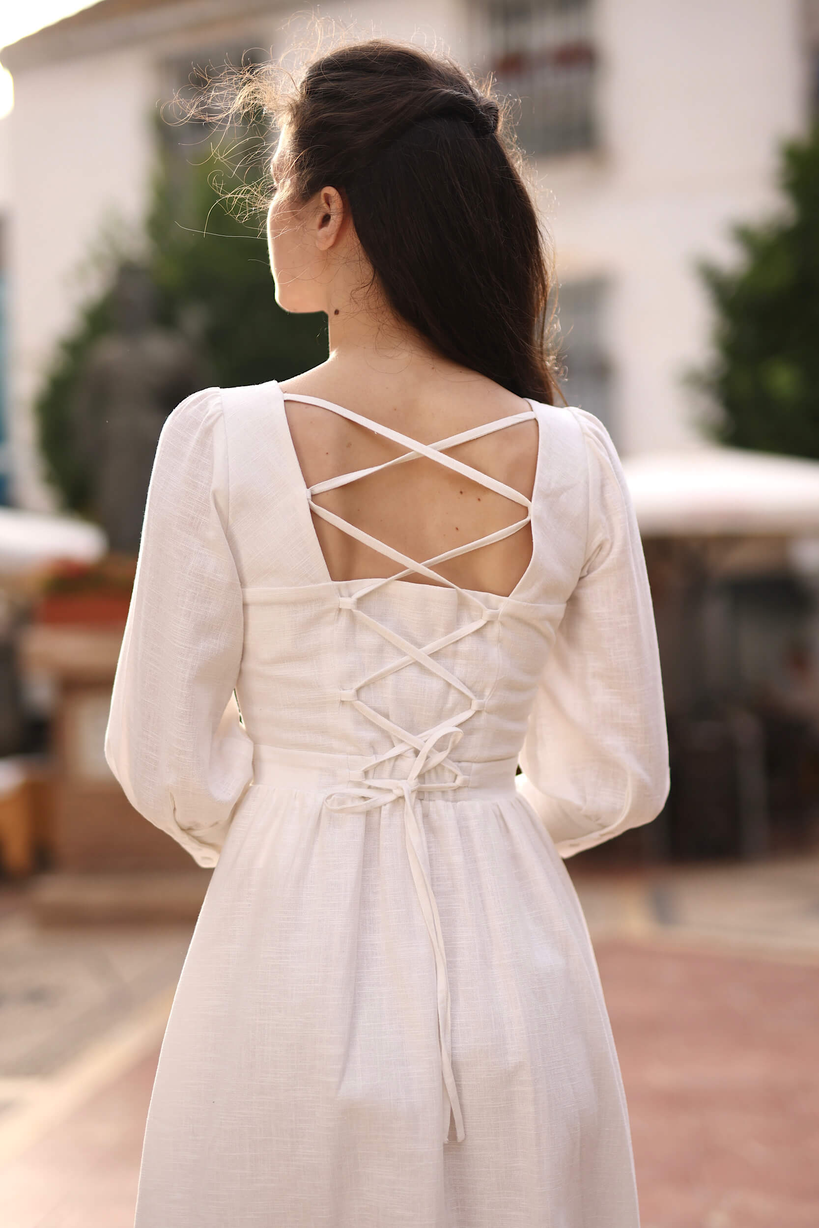Esther Linen Dress - luluinthesky