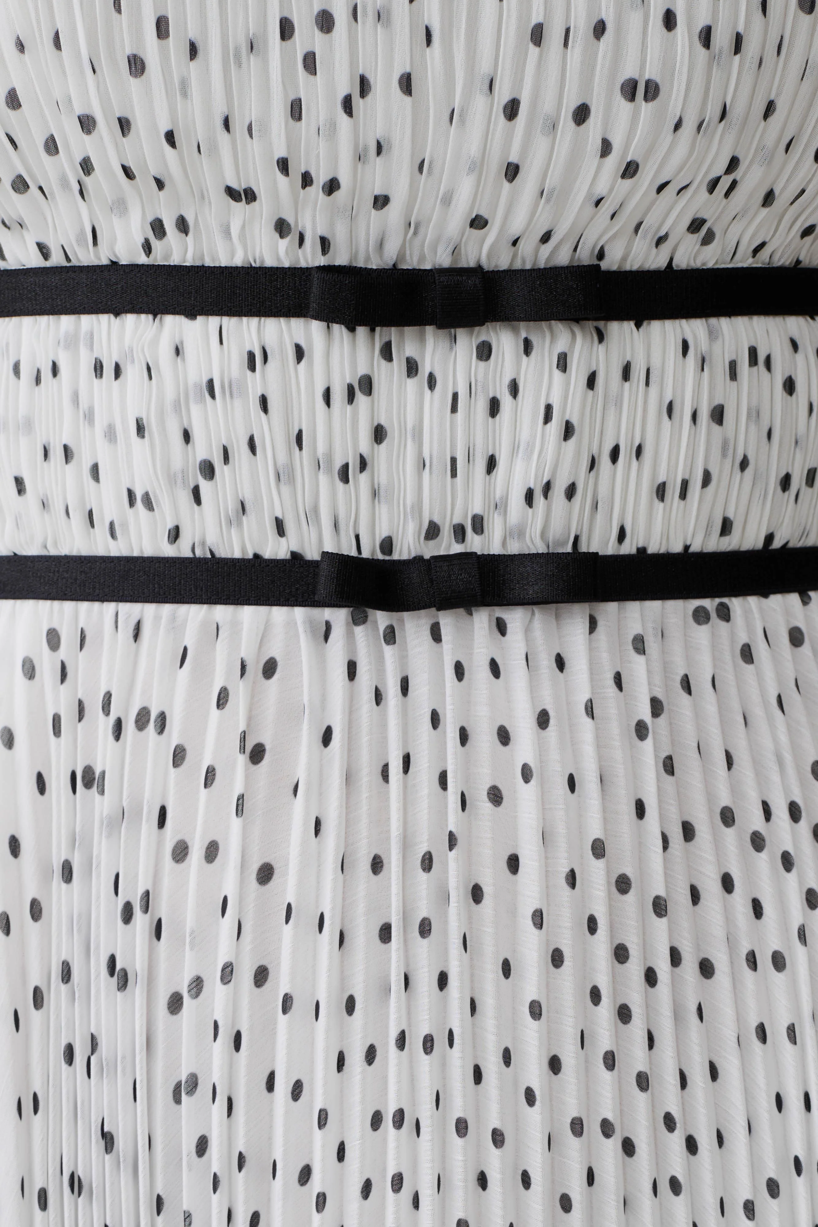 Clarisse Pleated Maxi Dress - Polka Dot