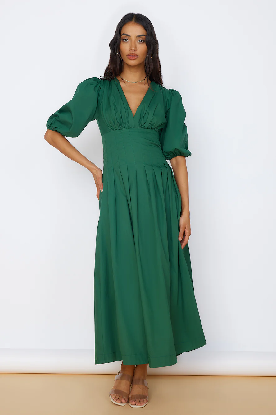 Nature's Escape Maxi Dress Green
