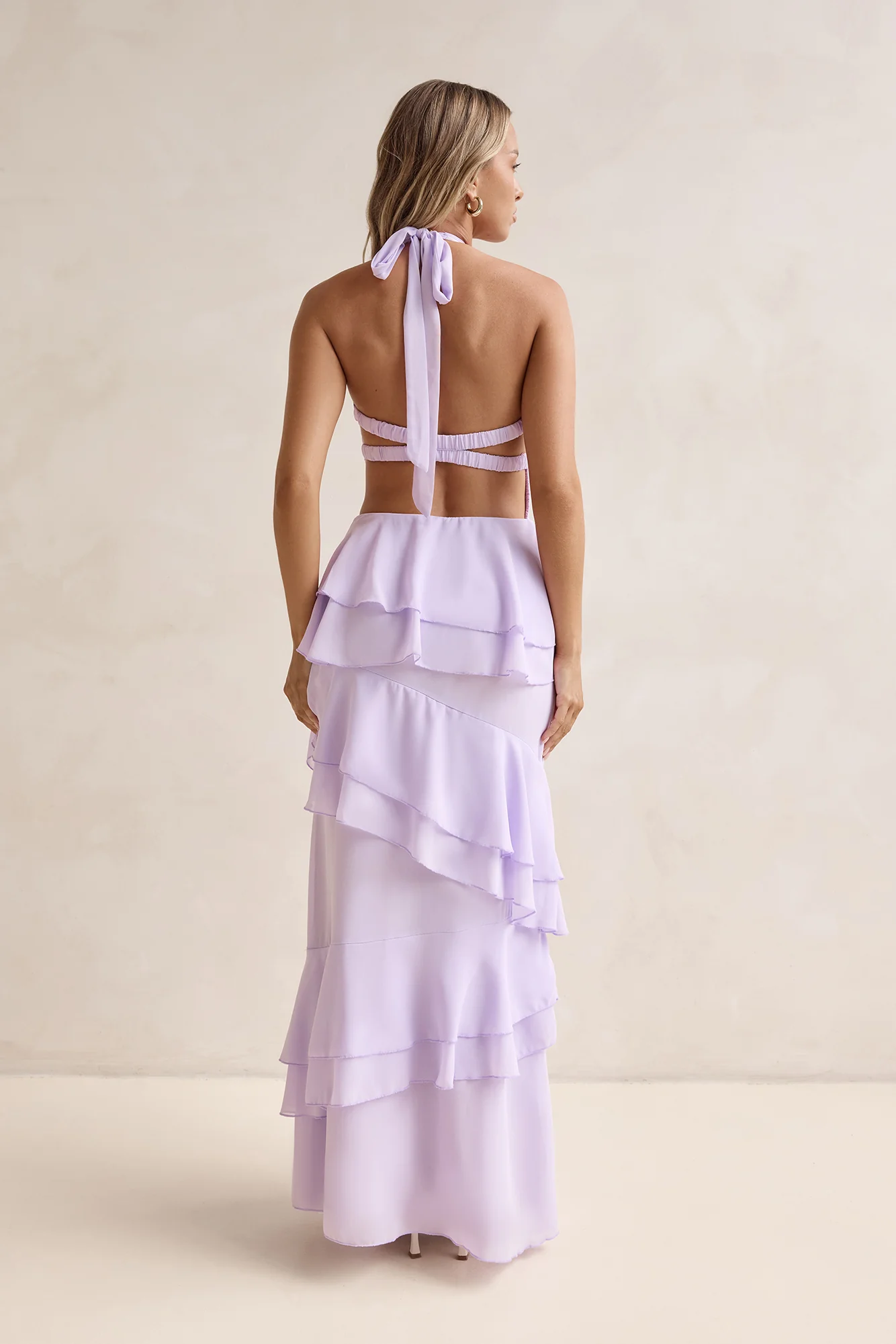 Path Of Fate Halter Maxi Dress Lilac - luluinthesky