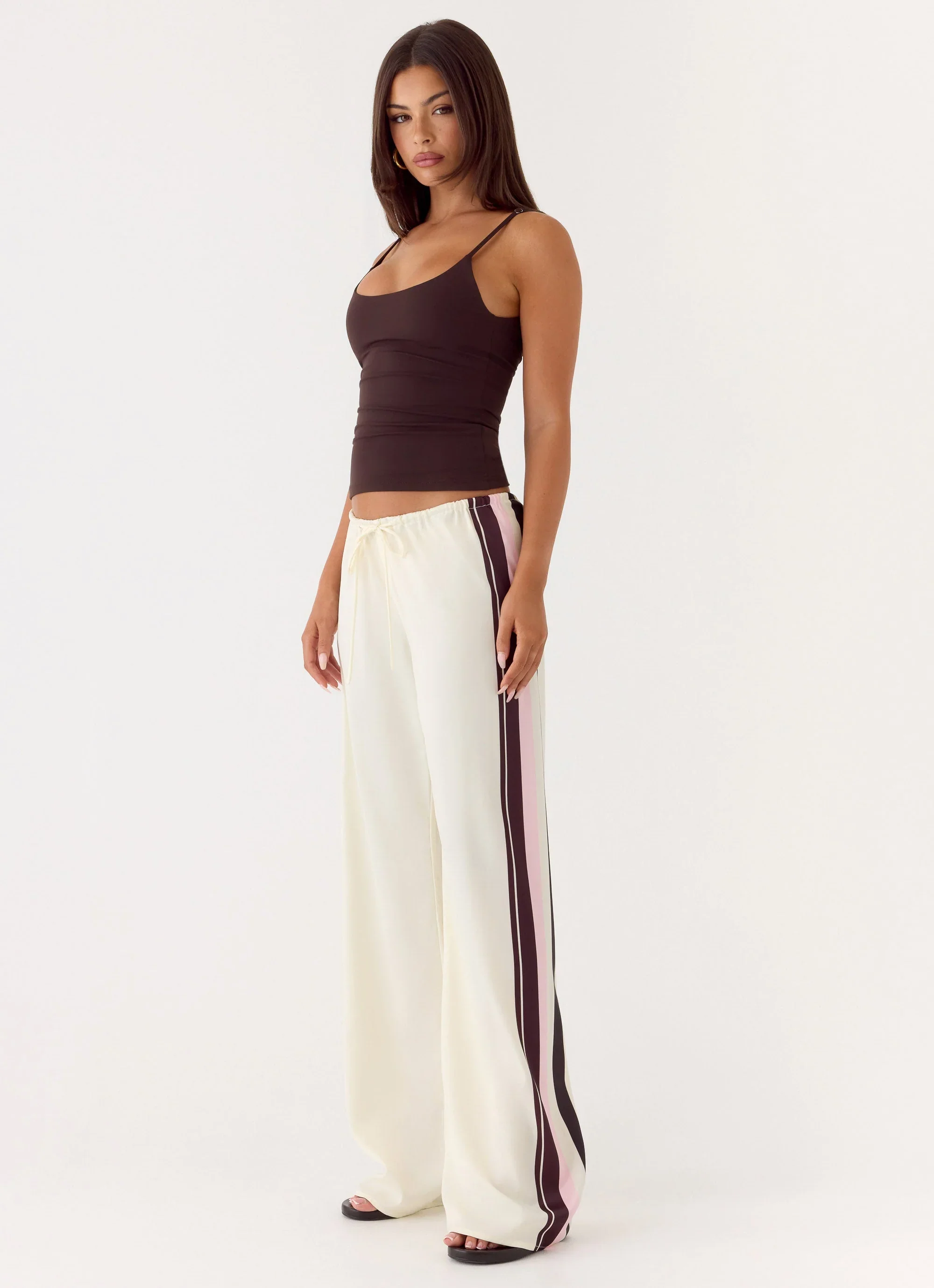 Deacon Low Rise Pants - Bloom Stripe