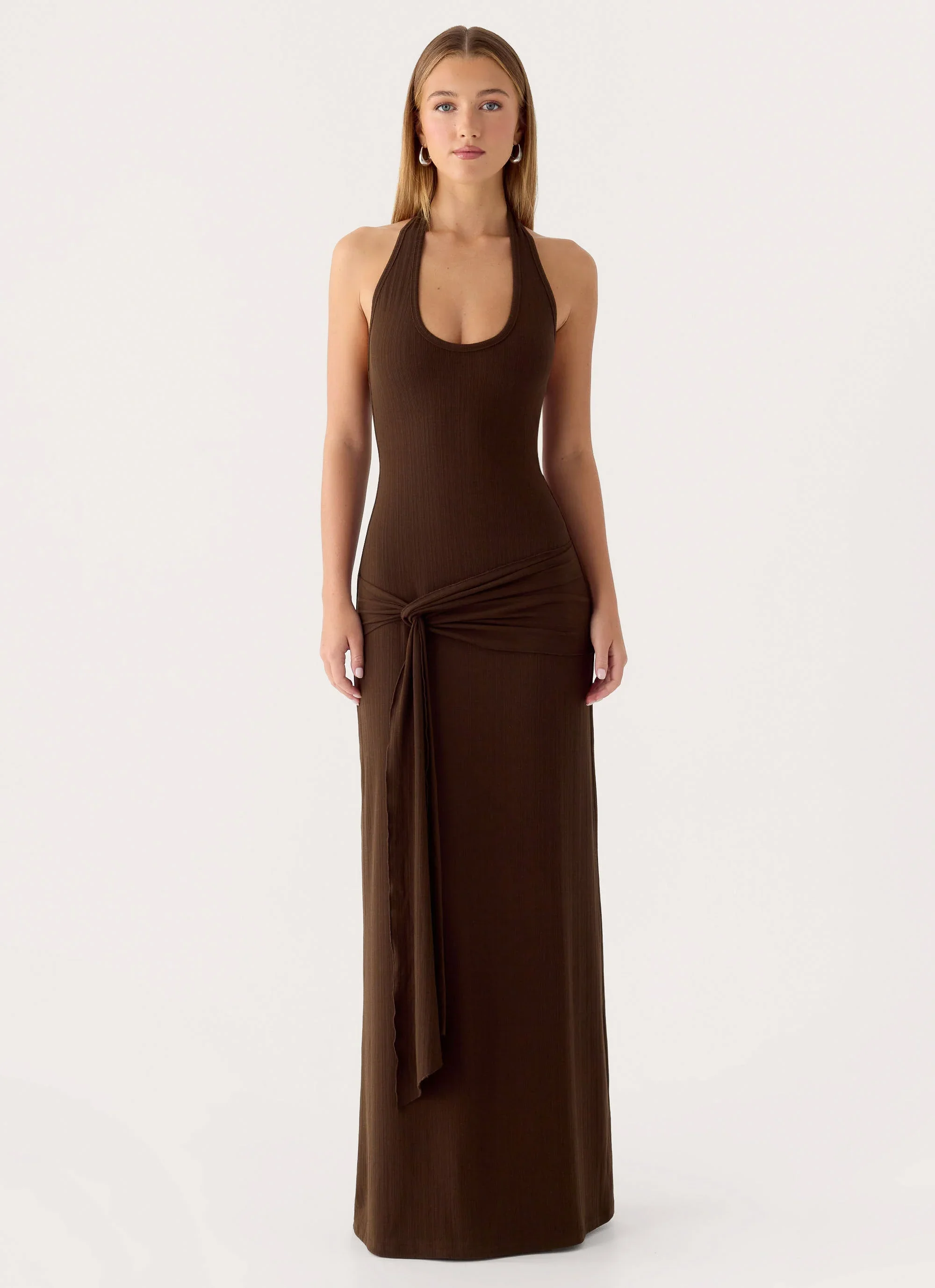 Vedetta Maxi Dress - Chocolate