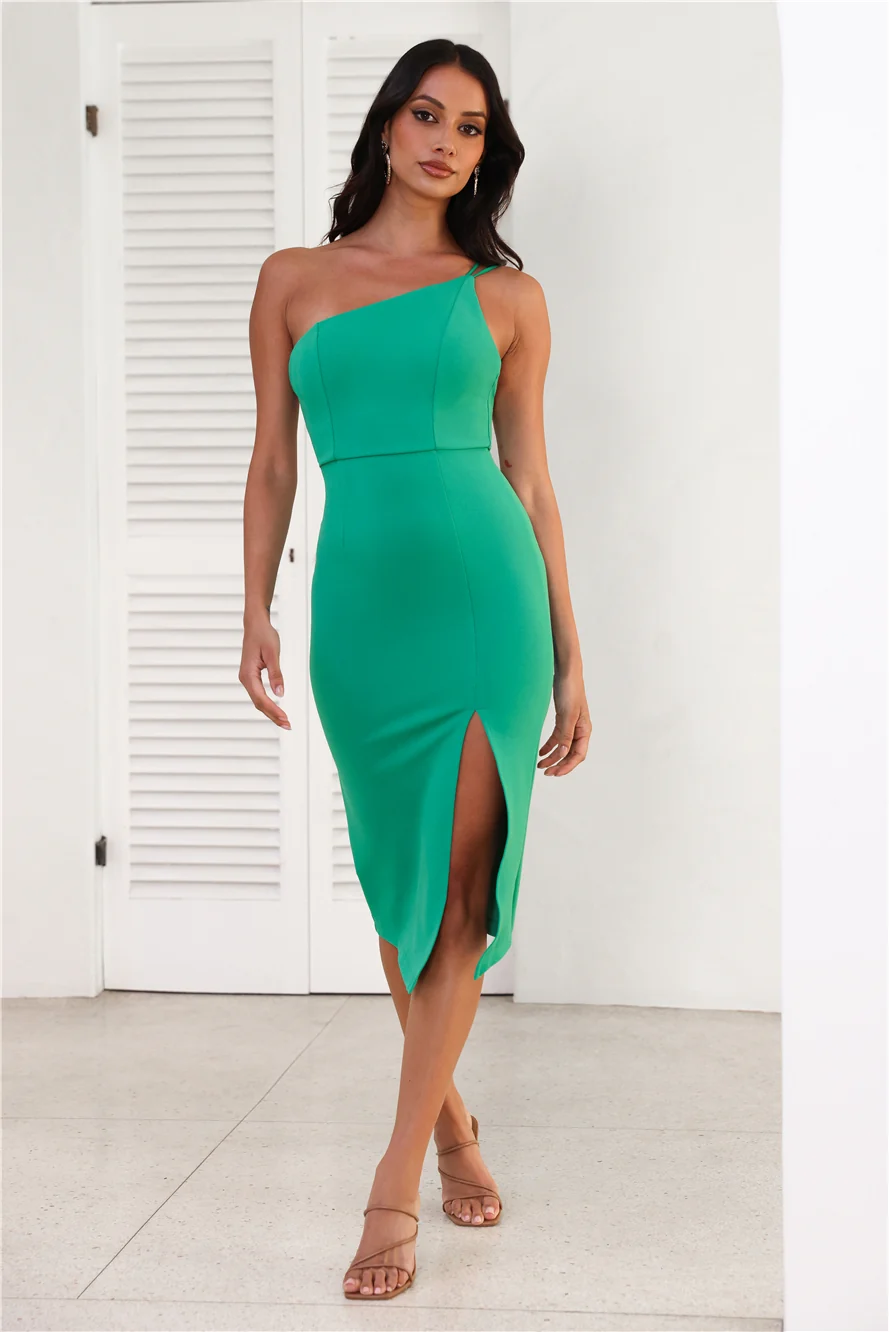 HELLO MOLLY Taking It Back Dress Green